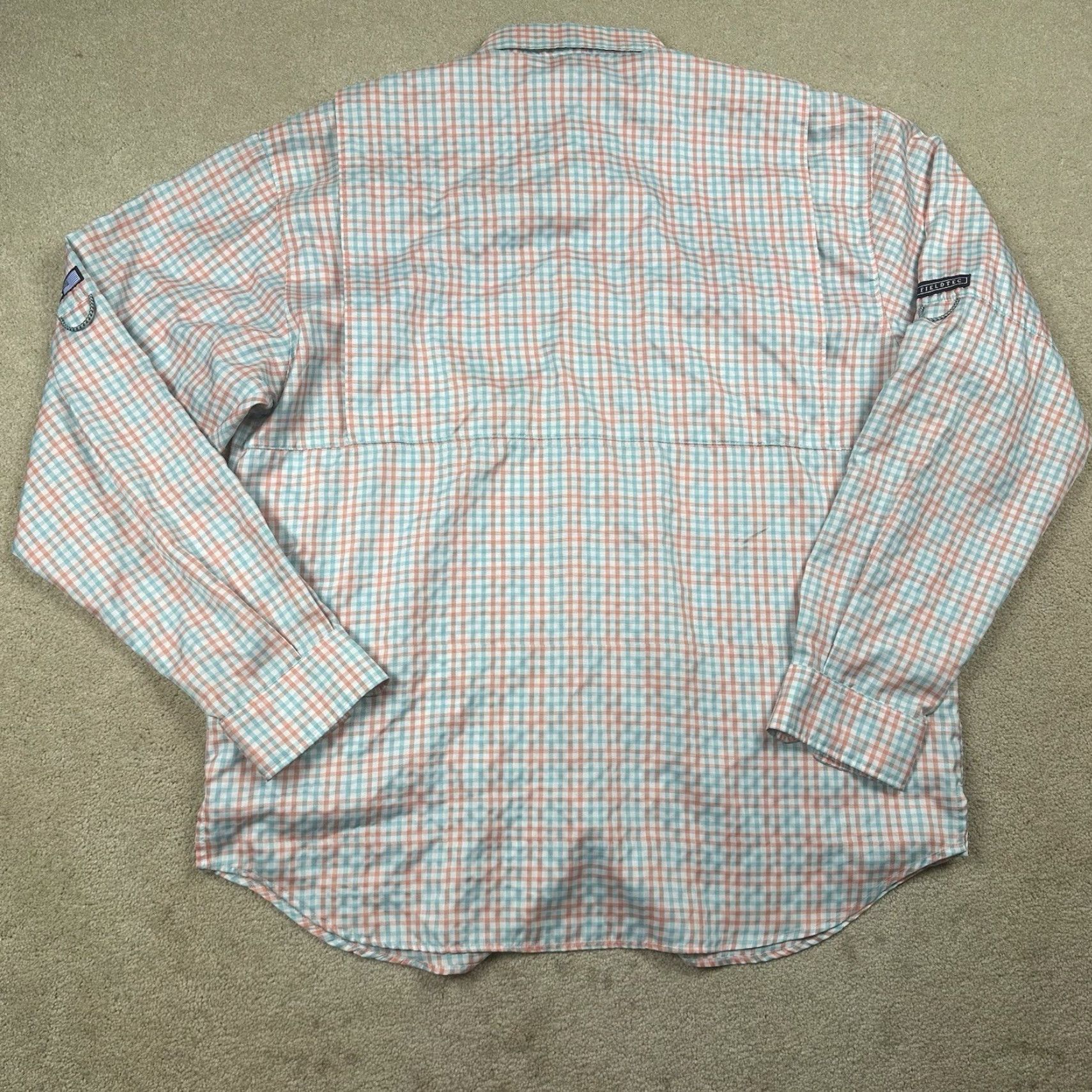 Vintage Southern Marsh Shirt Mens Large Blue Pink Check Field Tech Button Up NWOT Size US L / EU 52-54 / 3 - 3 Thumbnail