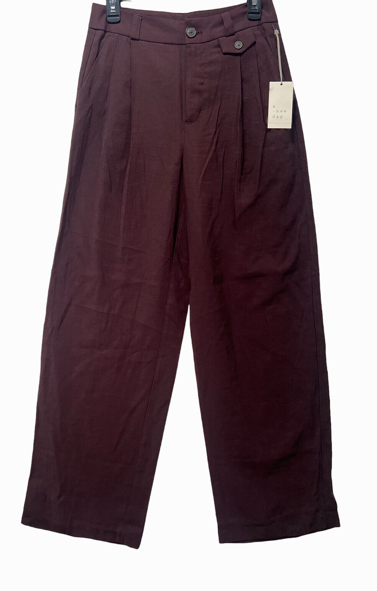 Other A New Day - Women's High-Rise Relaxed Fit Full Length Baggy Size 26" / US 2 / IT 38 - 3 Thumbnail