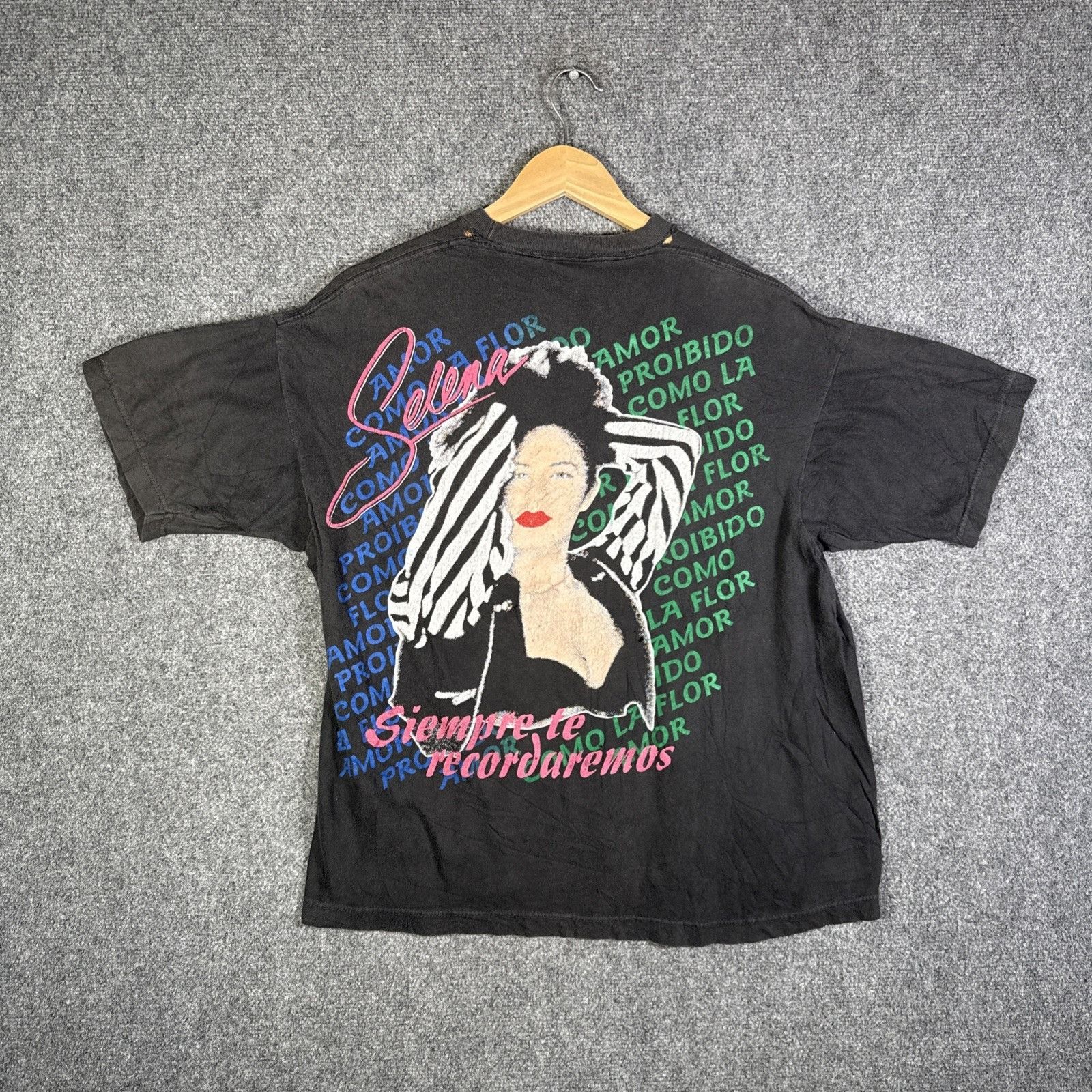 Rap Tees Vintage Selena Shirt Large Black 80s Rap Mexico Tejano Siemp Size US M / EU 48-50 / 2 - 1 Thumbnail