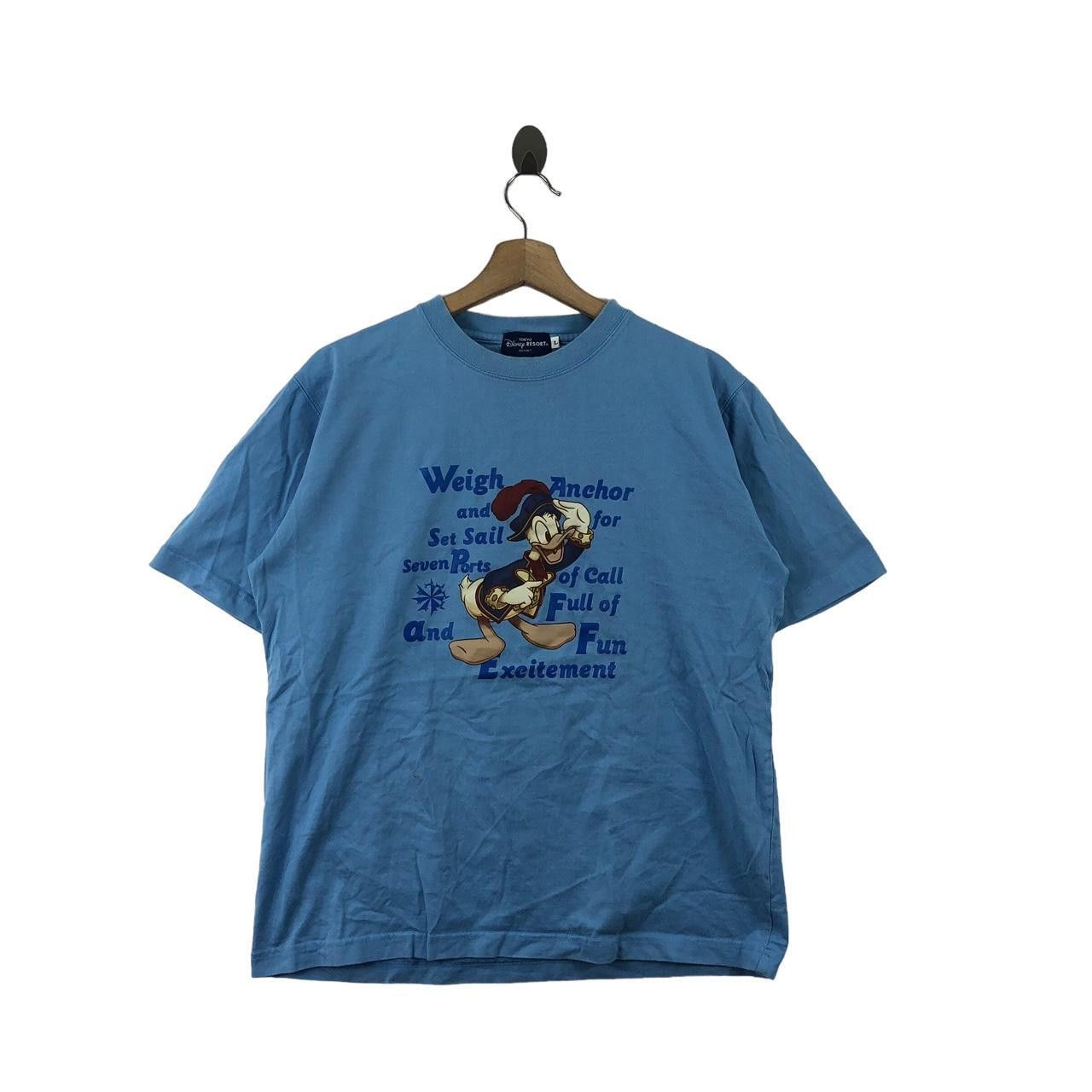 Disney DISNEY TOKYO RESORT Themepark Donald Duck Tee Shirt Sailor Size L / US 10 / IT 46 - 1 Thumbnail