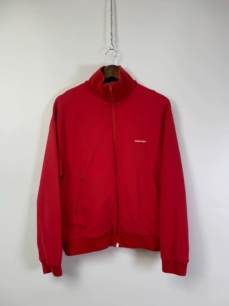 Balenciaga Balenciaga Red Long Sleeve Jacket - dmc Size US XL / EU 56 / 4 - 1 Thumbnail