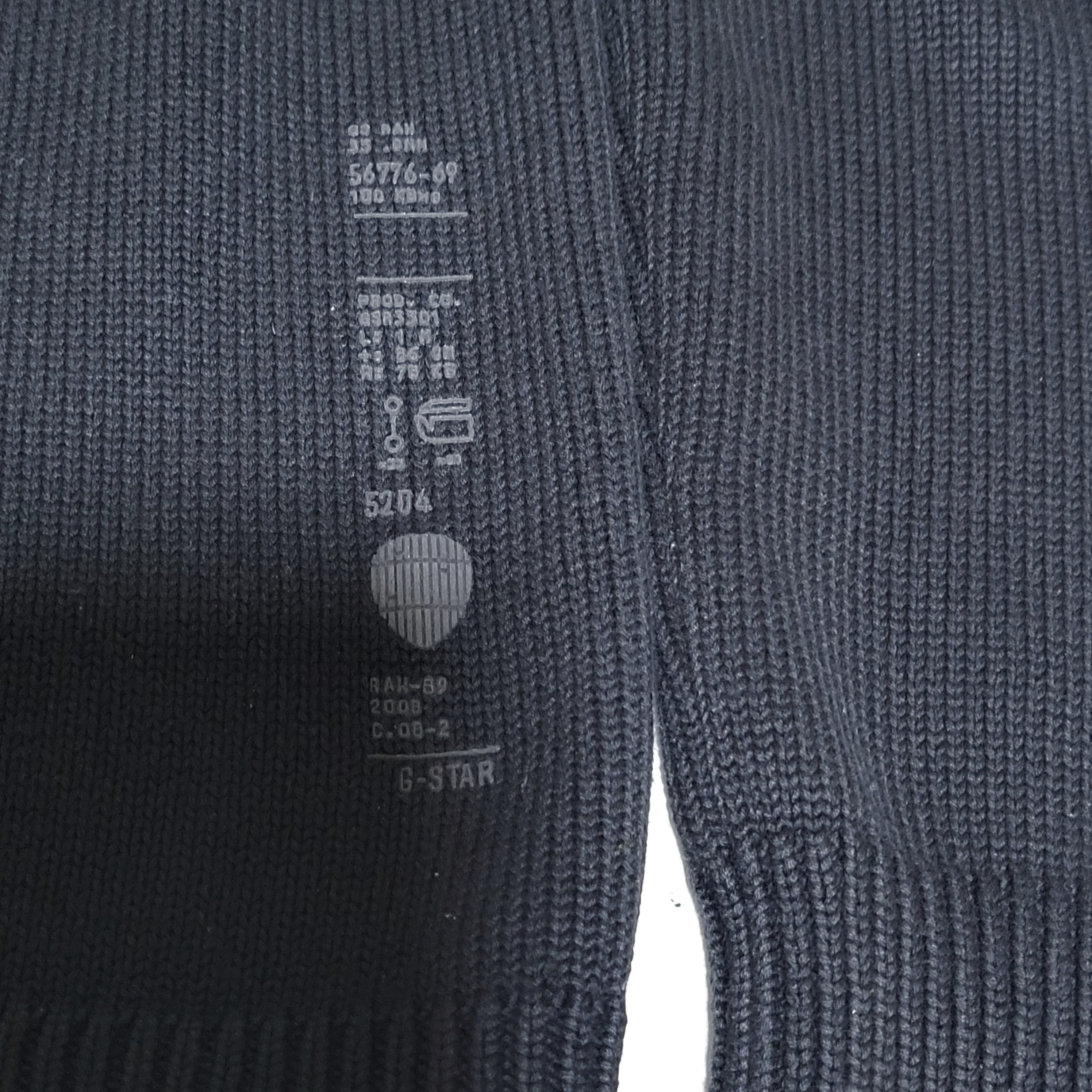 G-Star G-Star Raw Y2K Black Full Zip Knit Sweater Jacket Size M Size US M / EU 48-50 / 2 - 9 Thumbnail