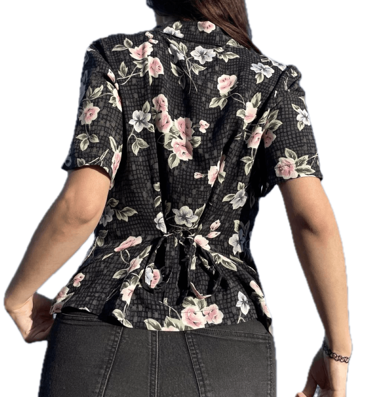 Vintage 1990's Deadstock Sag Harbor Floral Blouse Size S / US 4 / IT 40 - 2 Thumbnail