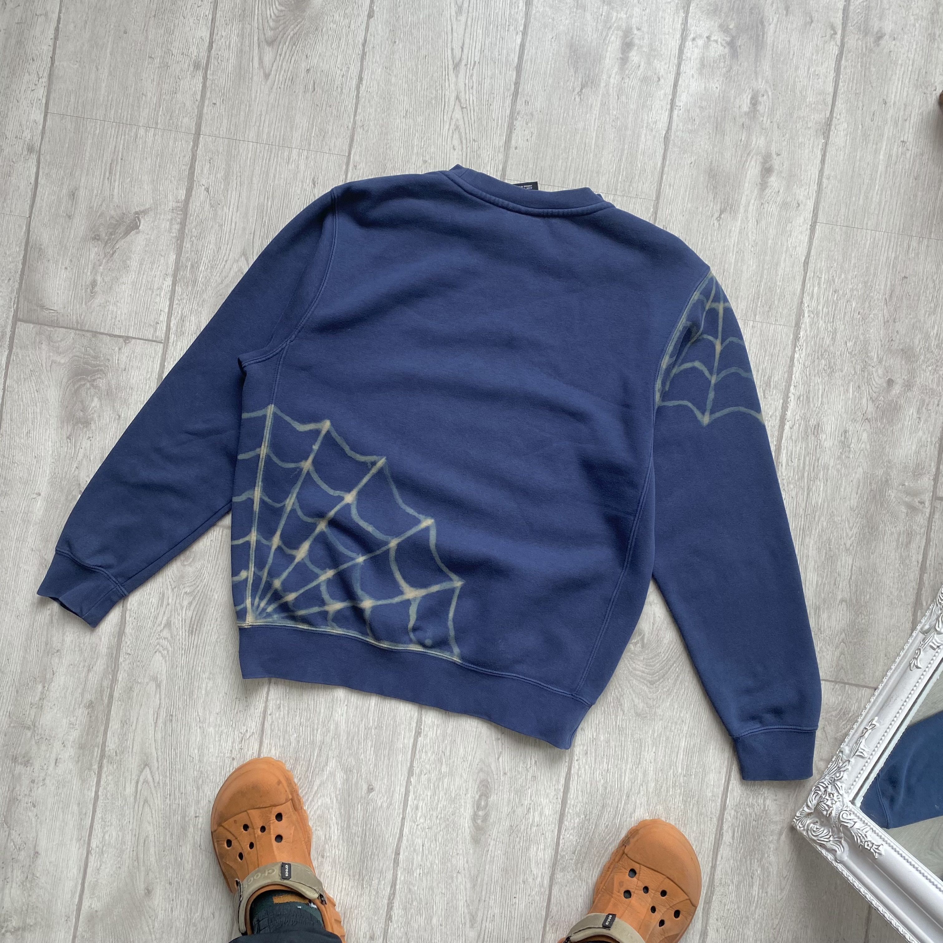 Nike Nike Custom Spider Web Sweatshirt Vintage Y2K Drill Handmade Size US M / EU 48-50 / 2 - 2 Thumbnail