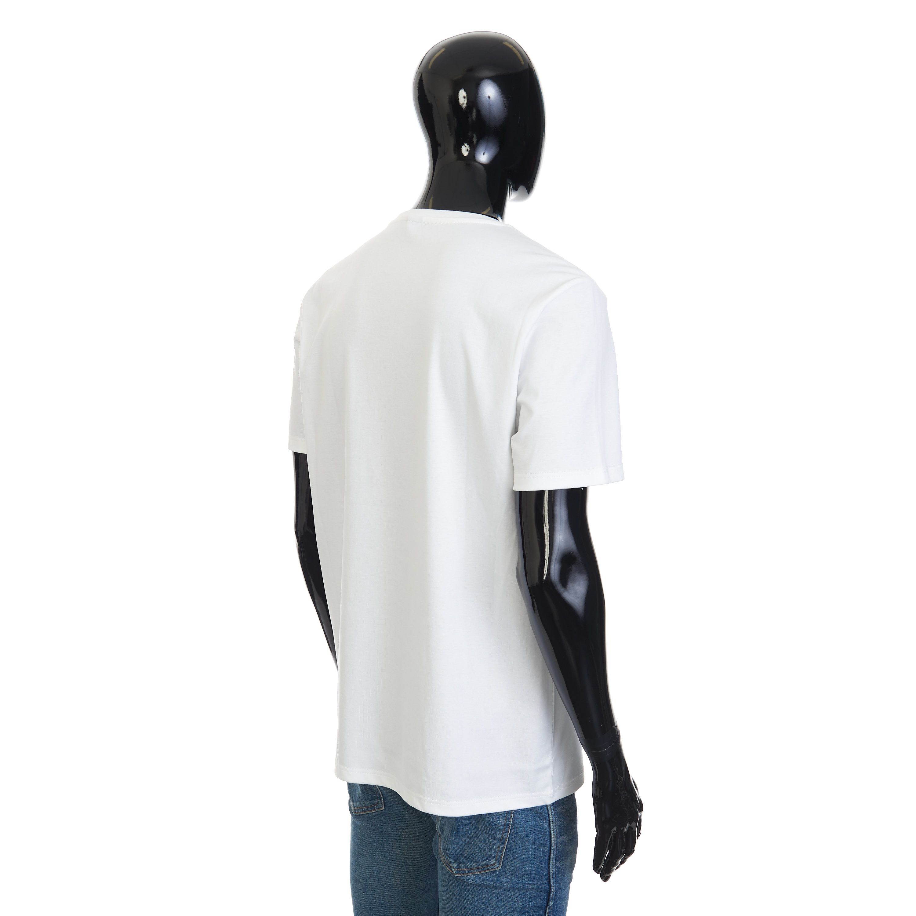 Berluti Embroidered Logo T-shirt In Optic White Cotton Size US XL / EU 56 / 4 - 6 Thumbnail