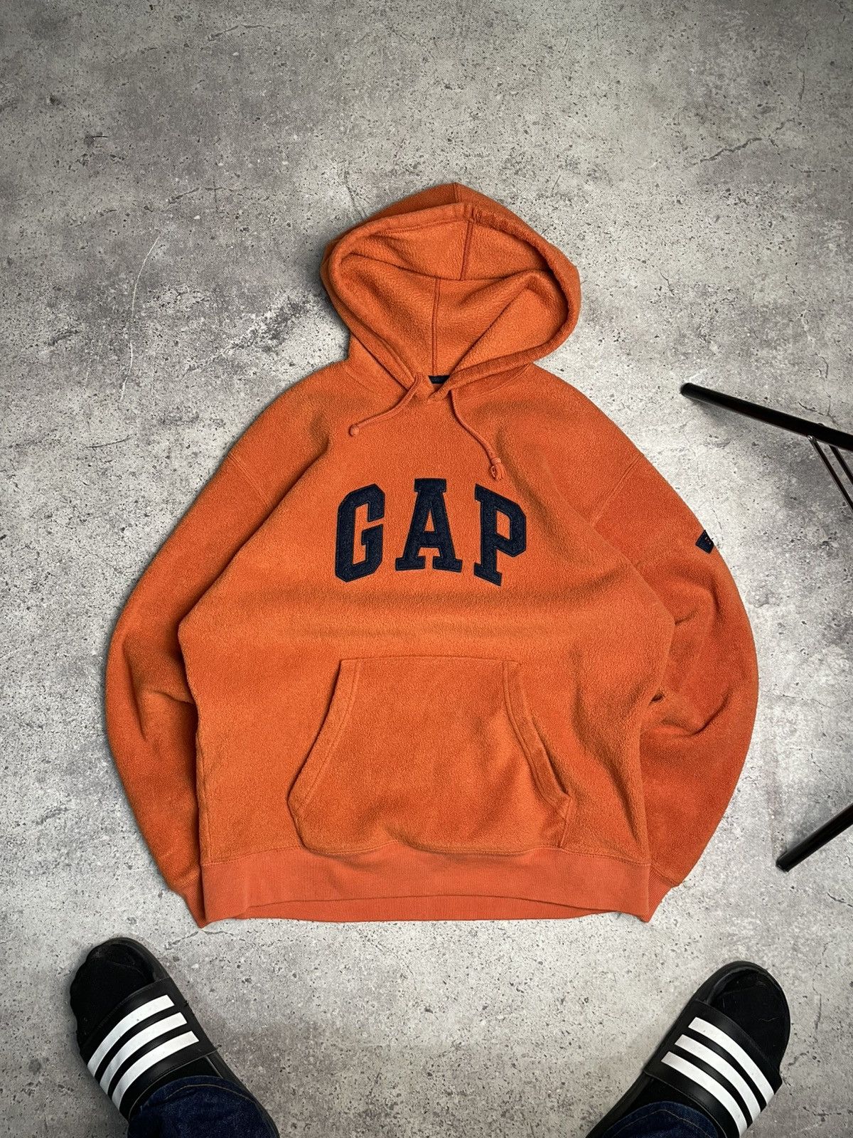 Gap Vintage GAP Fleece Hoodie Embroidered Size US M / EU 48-50 / 2 - 1 Thumbnail