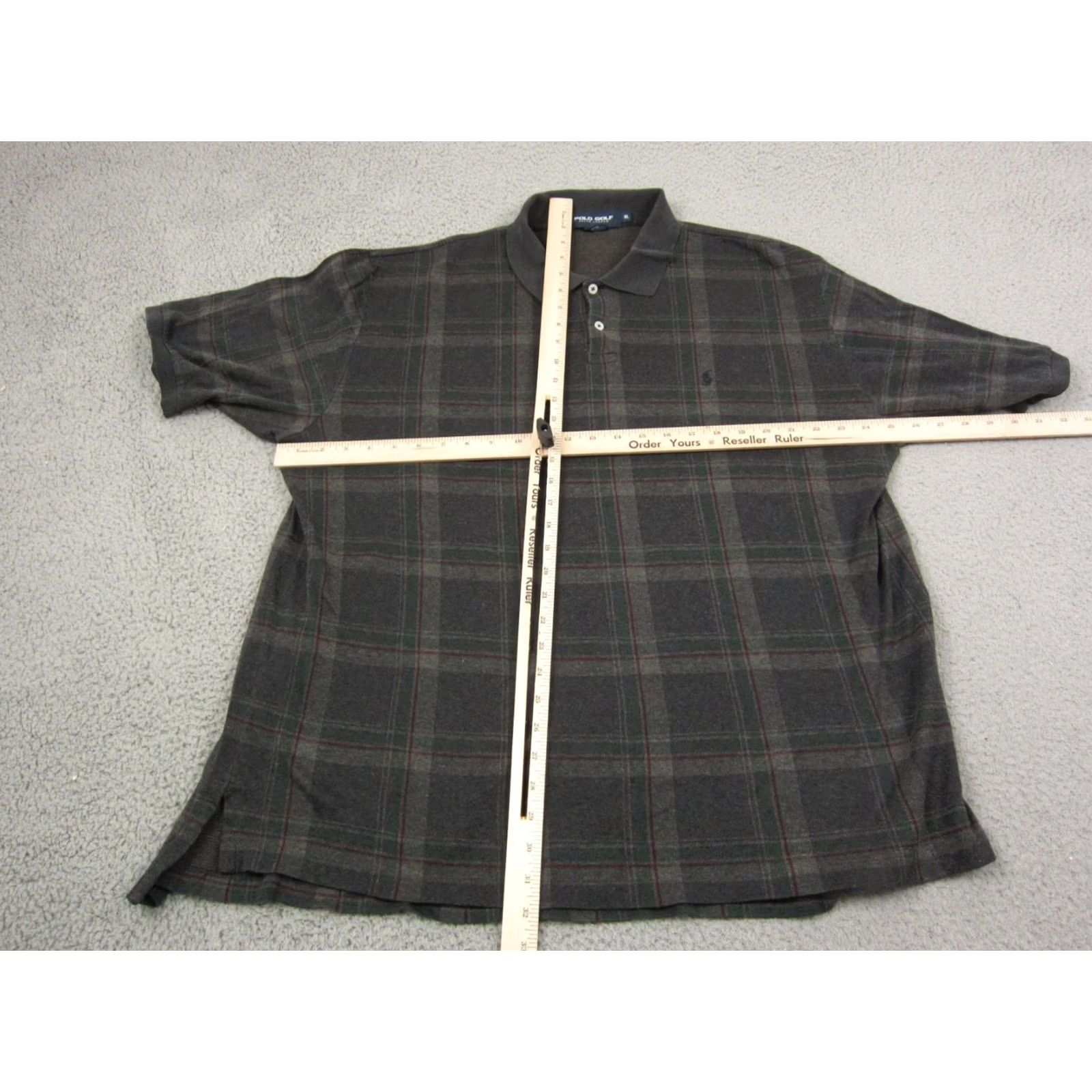 Polo Ralph Lauren VINTAGE Ralph Lauren Shirt Adult XL Black Green Pony Mens Polo GOLF 90s Size US XL / EU 56 / 4 - 5 Thumbnail