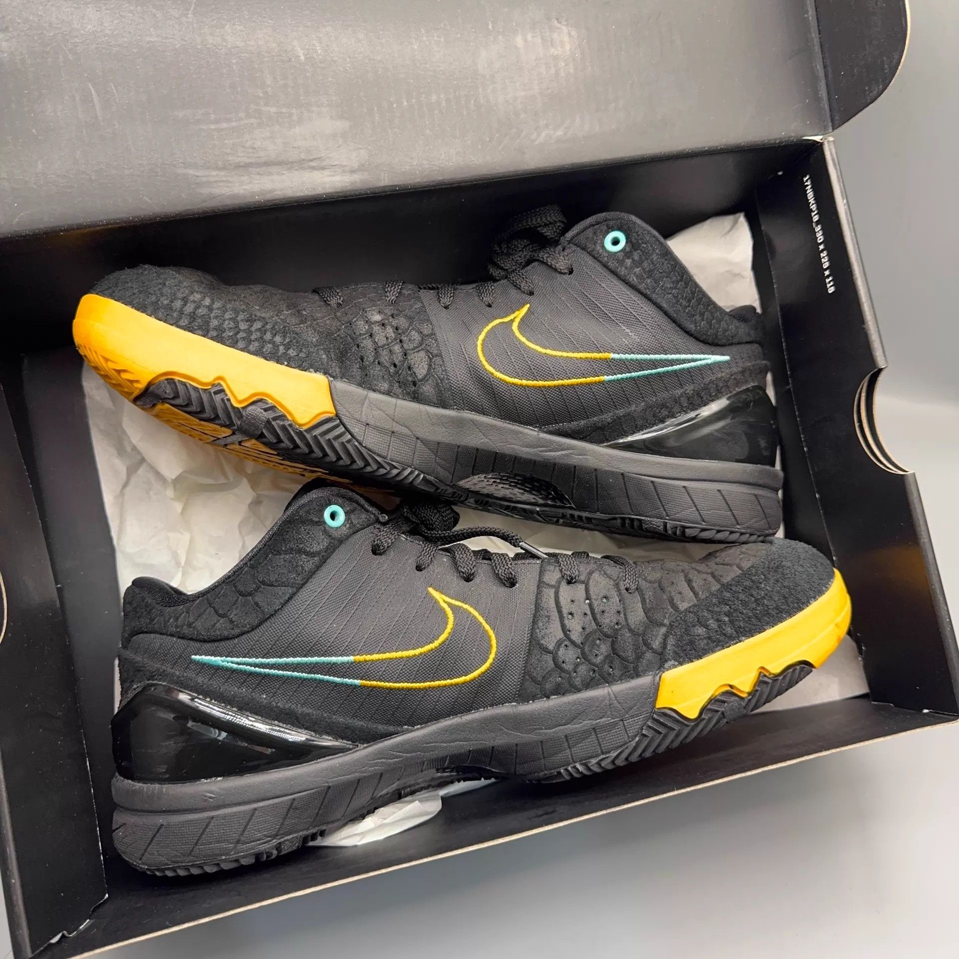 Nike Nike Kobe 4 Black/Yellow AV6339-002 Size 43 Size US 10 / EU 43 - 5 Thumbnail