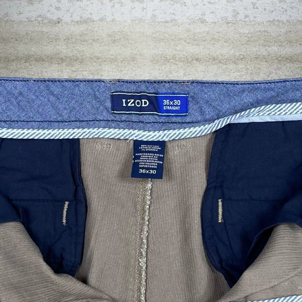 Izod Vintage Y2K Izod Corduroy Pants 36x30 Regular Straight Tan Size US 36 / EU 52 - 4 Thumbnail