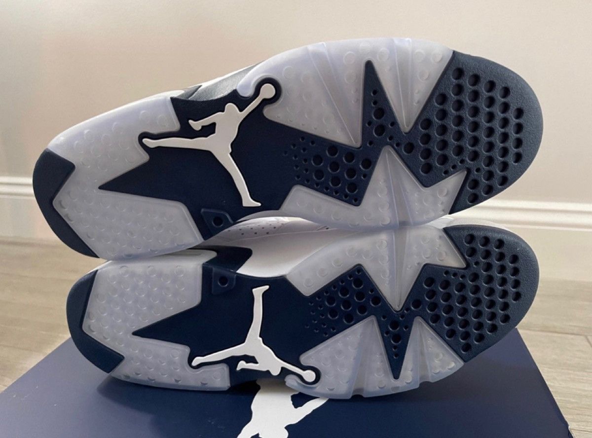 Jordan Brand Air Jordan 6 Retro CT8529-141 White Midnight Navy Size 12 Size US 12 / EU 45 - 8 Thumbnail