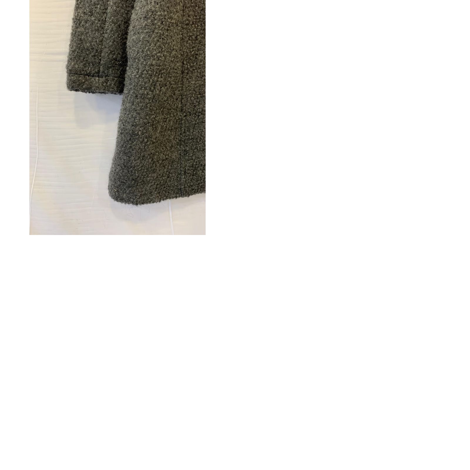 Max Mara VINTAGE Max Mara Coat Women XL Gray Oversized Collar Front Button Wool Coat Desginer#155 Size XL / US 12-14 / IT 48-50 - 9 Thumbnail