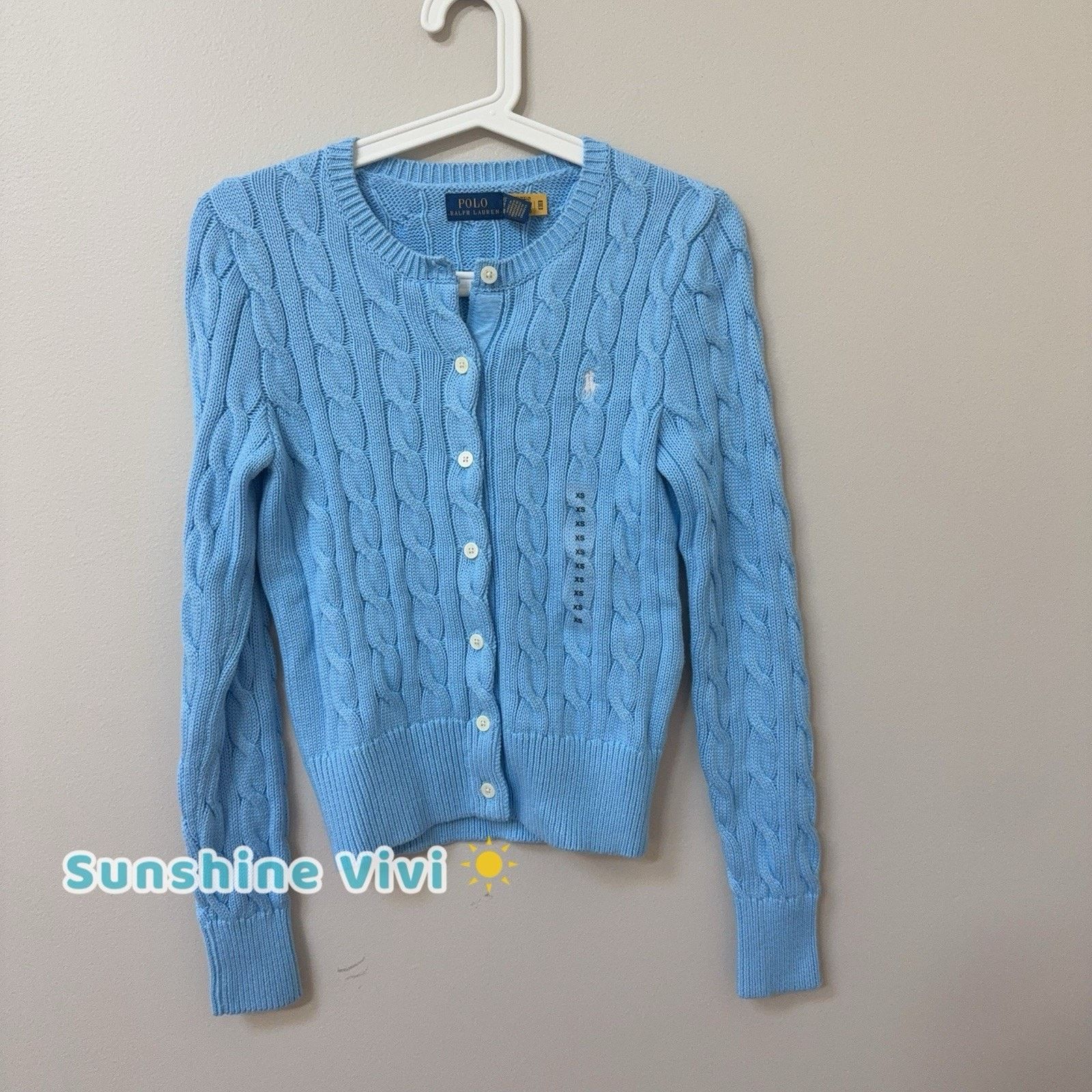 Polo Ralph Lauren NWT Polo Ralph Lauren Women Cable Knit Cardigan Sweater XS Size XS / US 0-2 / IT 36-38 - 1 Thumbnail