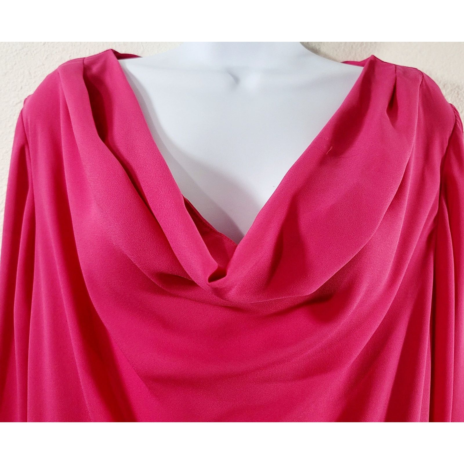 Other Lane Bryant Pink Draped Round Neck Top 14 16 Lightweight Size XL / US 12-14 / IT 48-50 - 2 Thumbnail