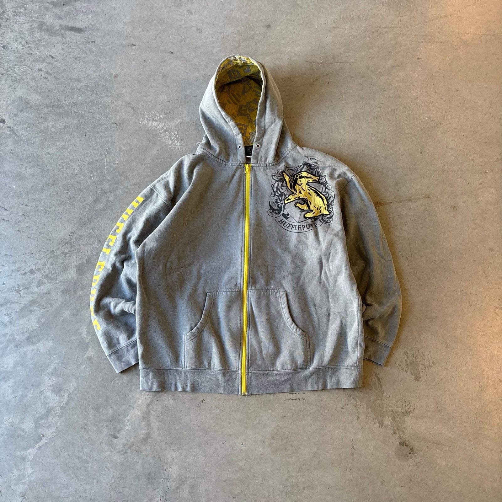 Vintage y2k harry potter hufflepuff grunge zip up jacket Size US XXL / EU 58 / 5 - 1 Thumbnail