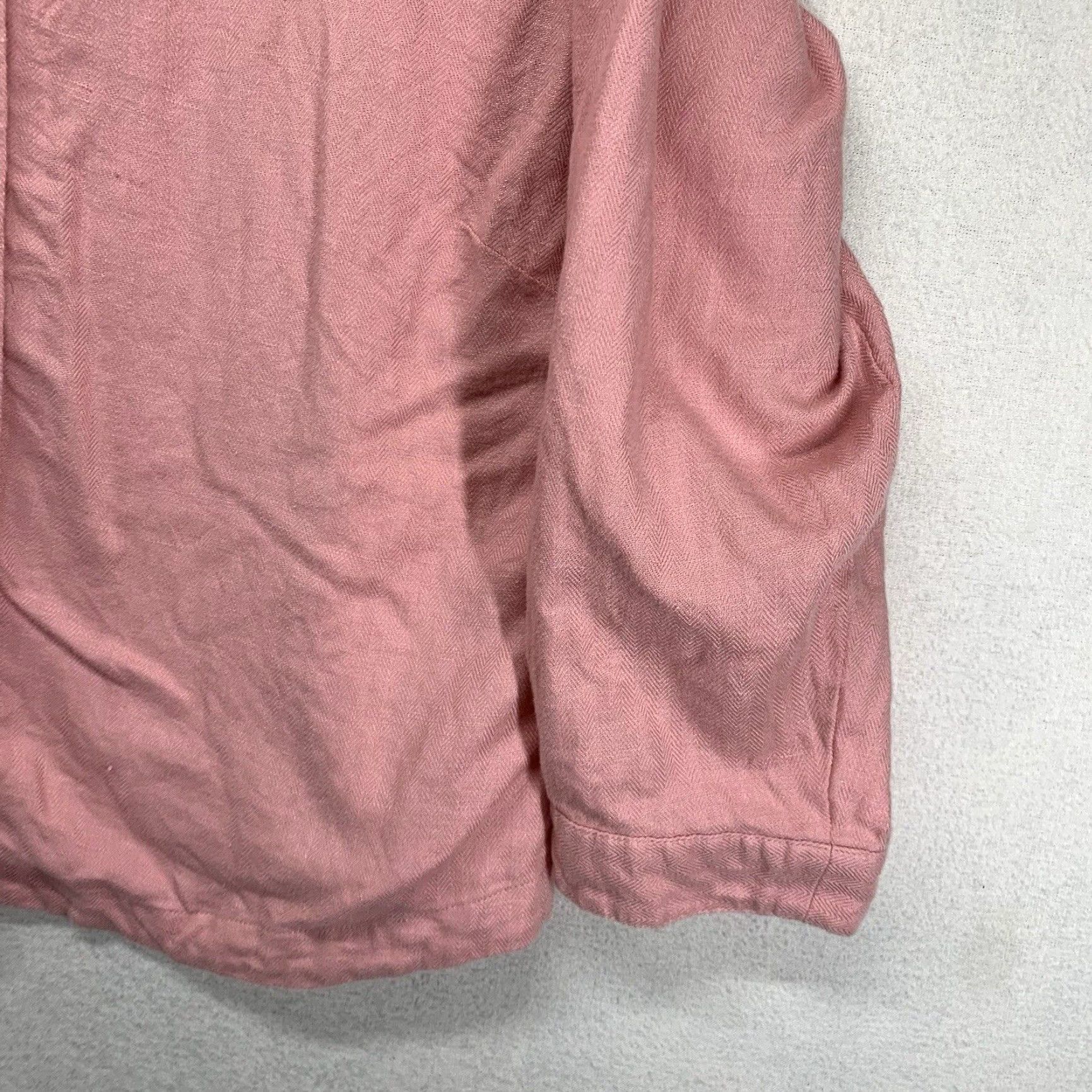 Vintage Vintage Tellurid Women's Linen Cotton Blend Button-Up Shirt Size 10 Pink Casual travel beach retro Size L / US 10 / IT 46 - 6 Thumbnail