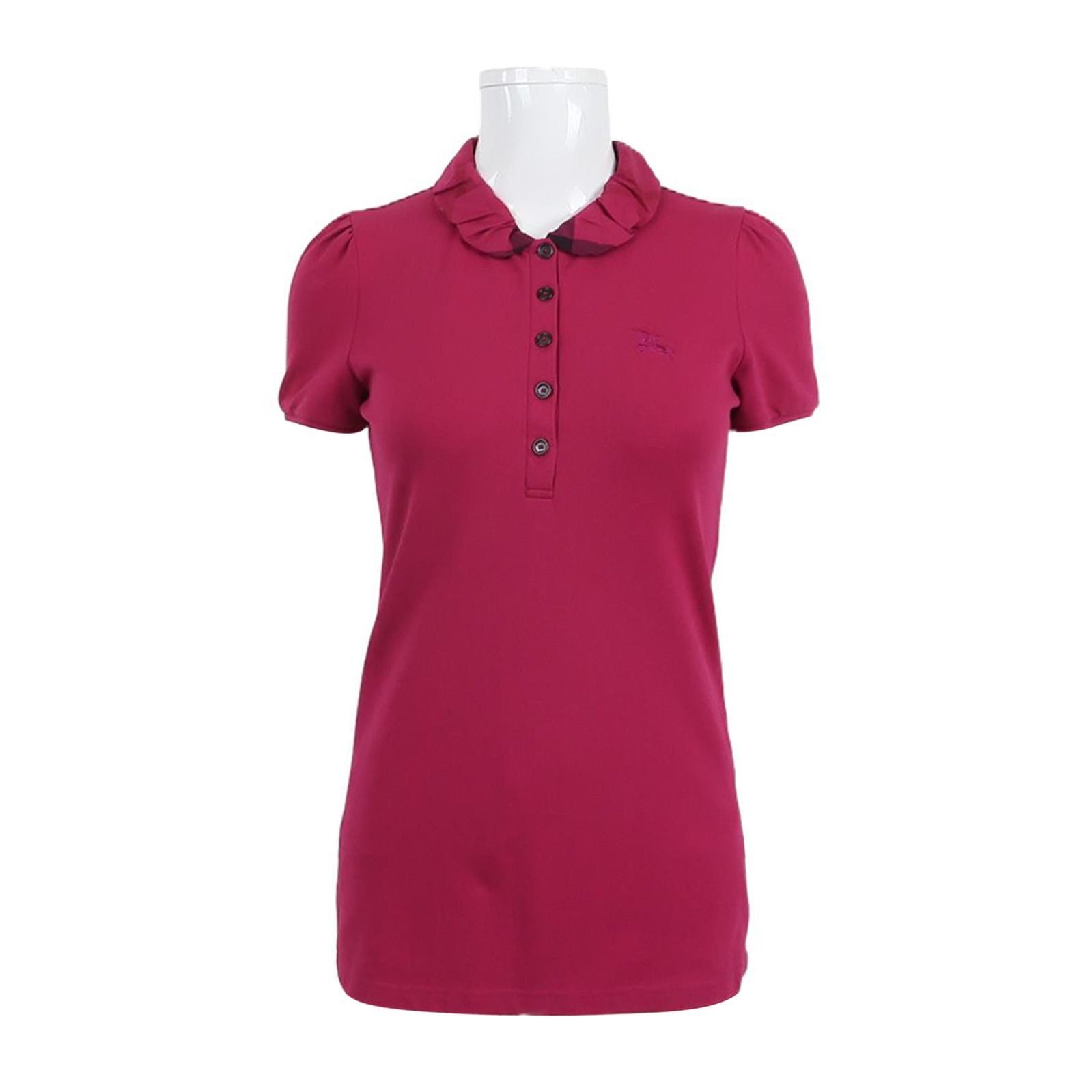Burberry Burberry Brit Cotton Polo T-Shirt in Pink 0079 Size US S / EU 44-46 / 1 - 1 Thumbnail