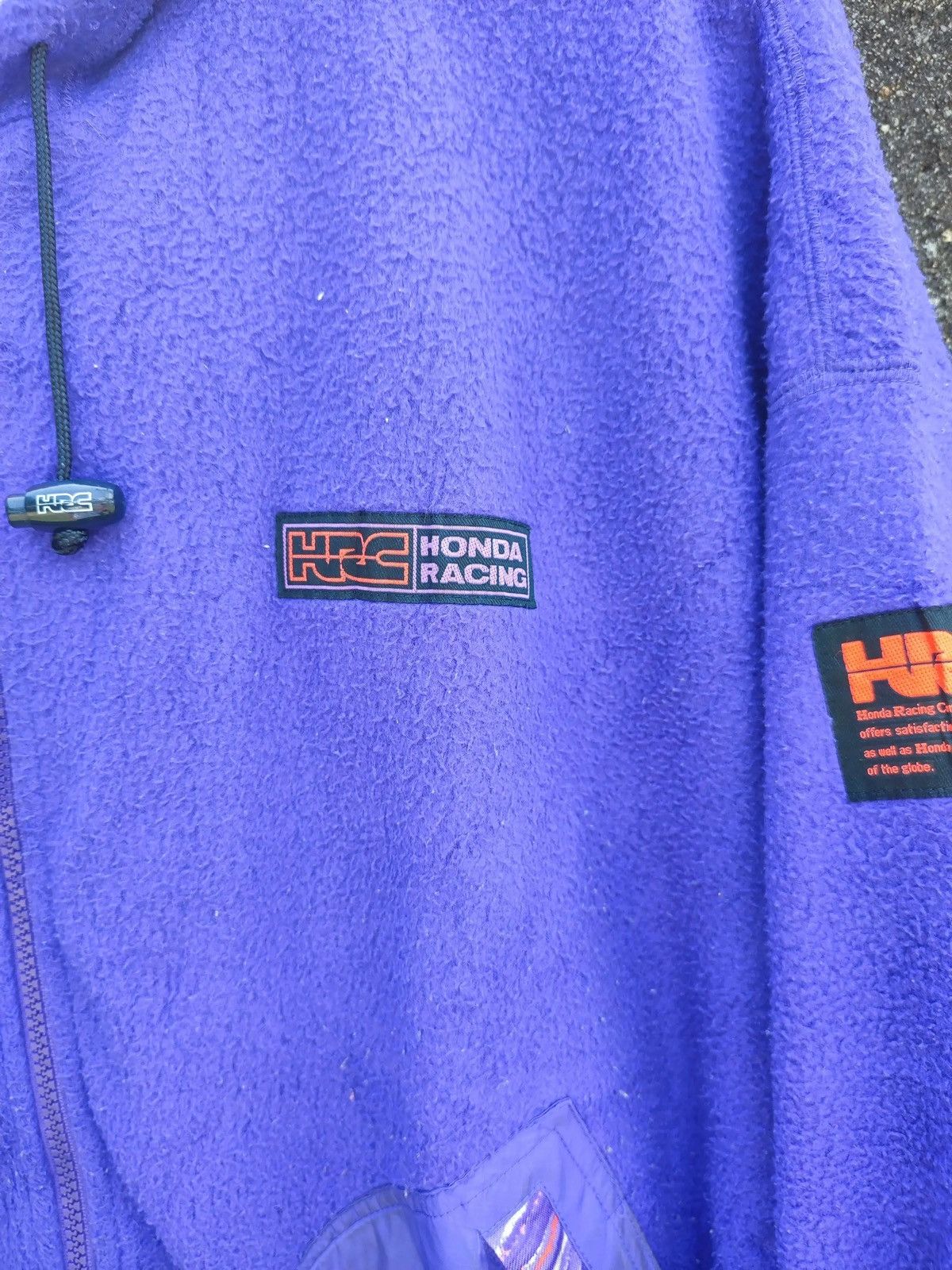 Honda Vintage HRC Honda Racing Fleece Hoodie – Purple (M/L) Size US L / EU 52-54 / 3 - 3 Thumbnail