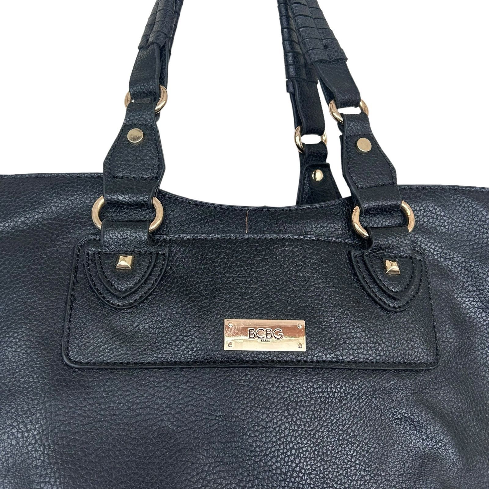 Other BCBG Paris Black Leather Tote Bag Size ONE SIZE - 3 Thumbnail