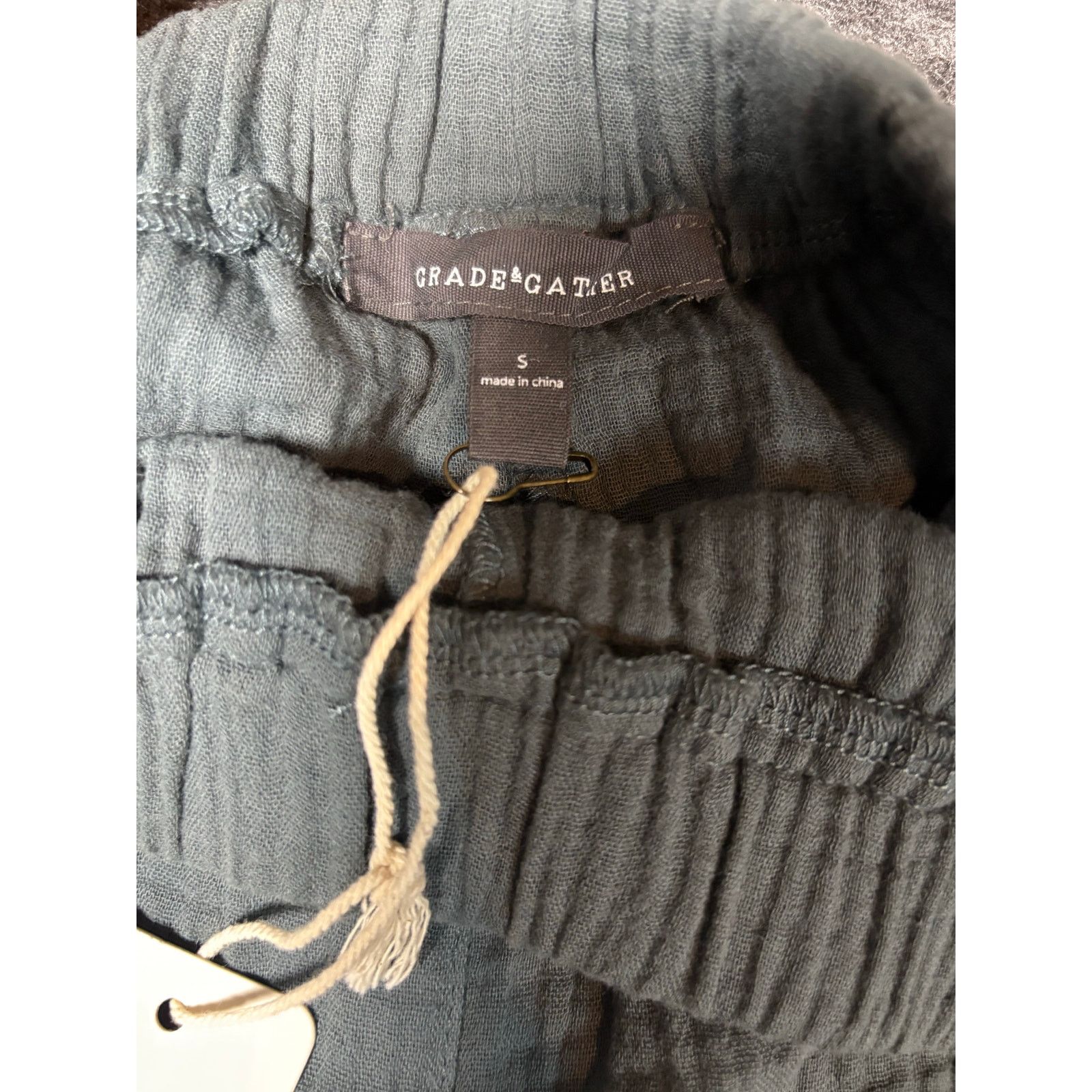 Grade & Gather Grade & Gather Gauze Wide Leg Small Elastic Waist NWT #0476 Size 24" / US 00 / IT 34 - 3 Thumbnail