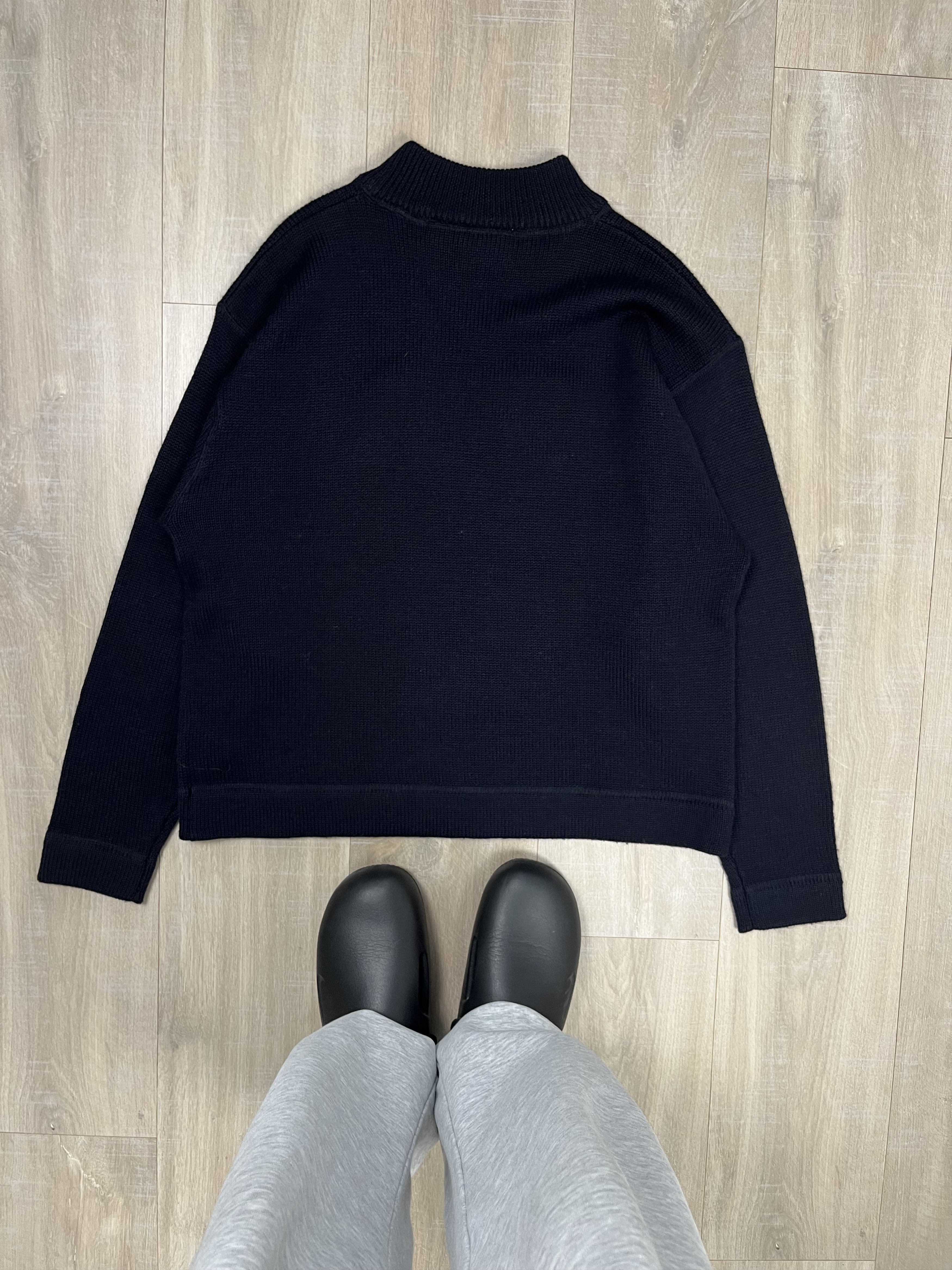 Puma Vintage 90s Puma Knit Wool Sweater Dark Blue Size US L / EU 52-54 / 3 - 8 Thumbnail