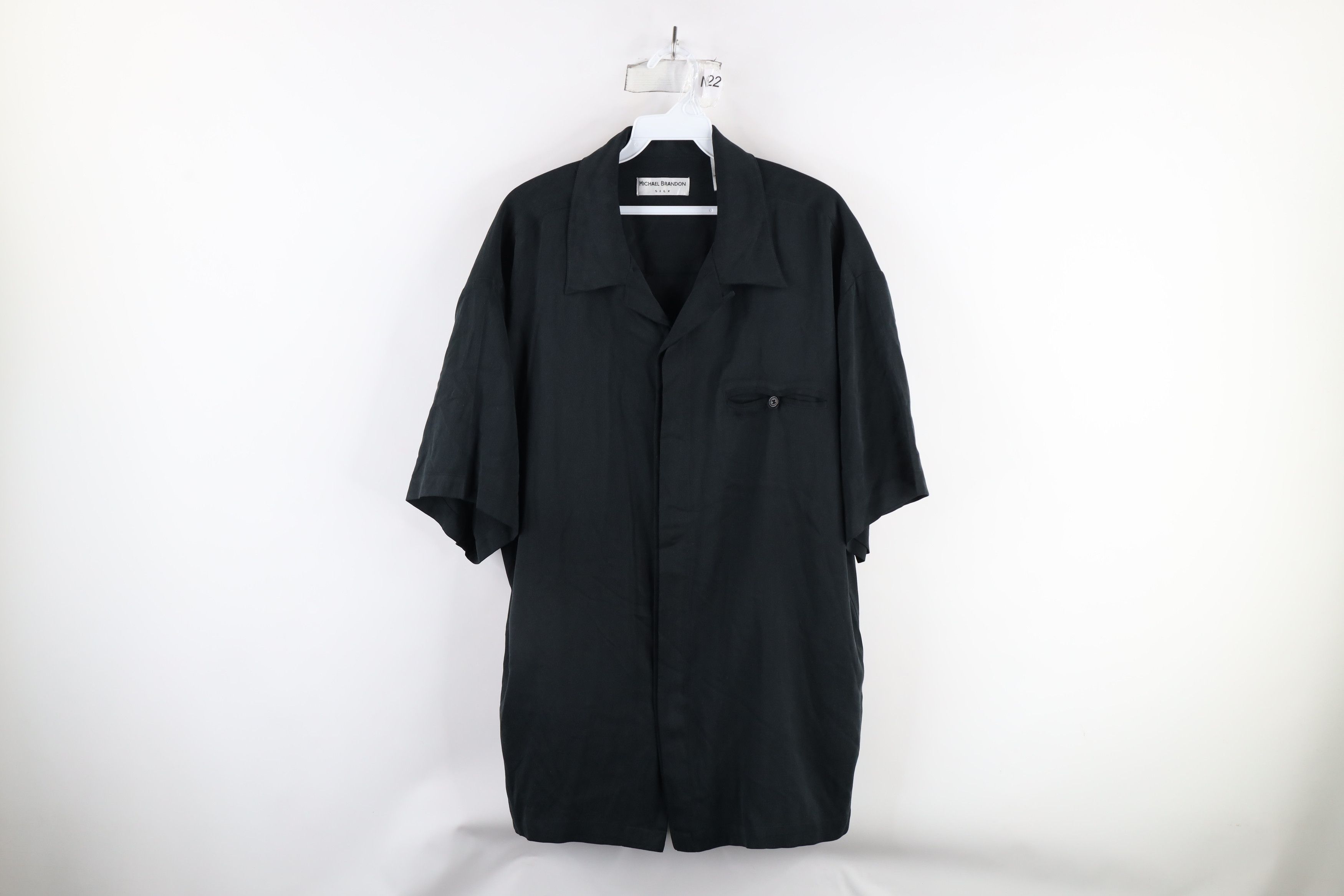 Vintage Vintage 90s Streetwear Herringbone Collar Button Shirt Size US XL / EU 56 / 4 - 1 Thumbnail