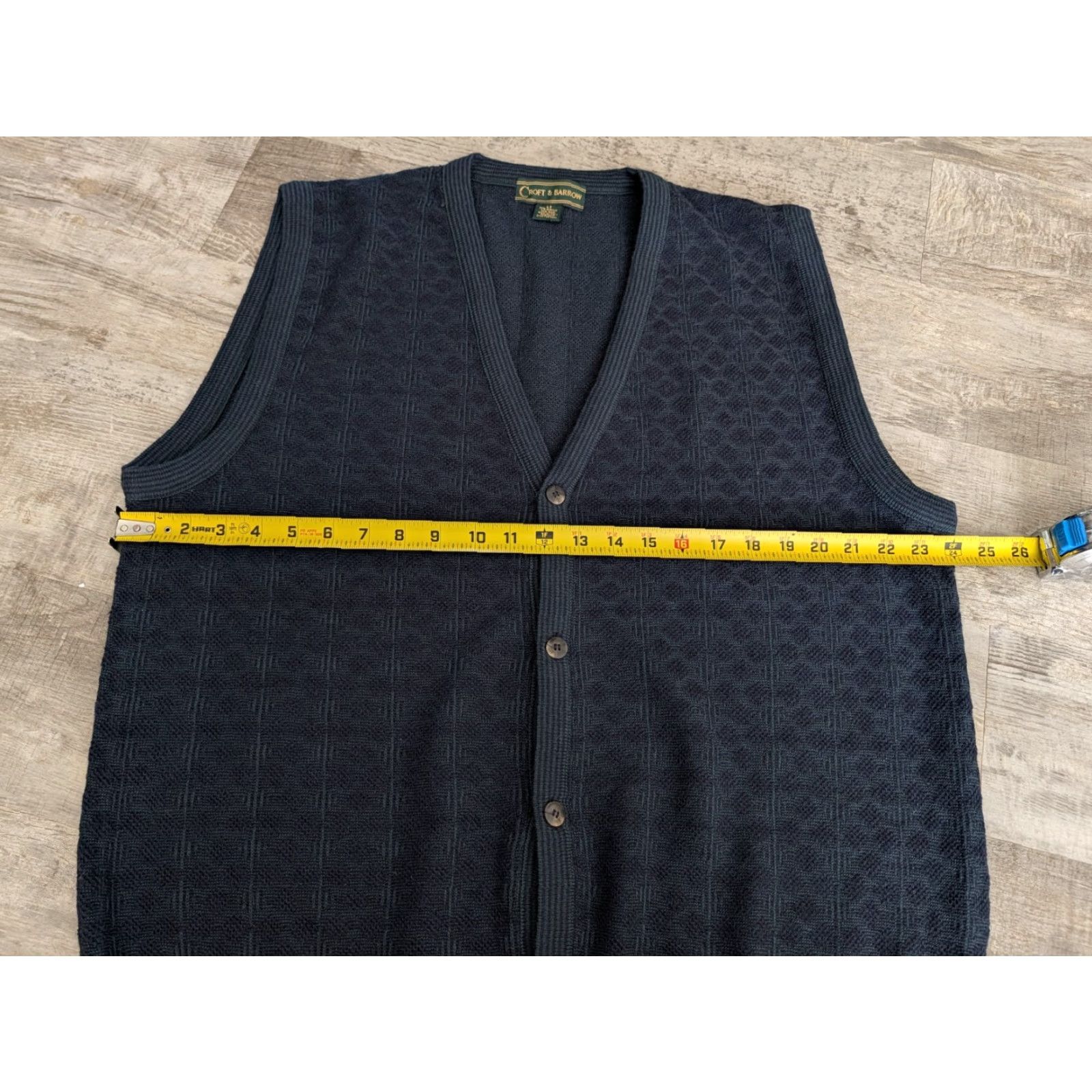 Croft & Barrow VINTAGE Croft & Barrow Wool Cardigan Sweater Vest Size Large Tall Italy Made Size L / US 10 / IT 46 - 7 Thumbnail