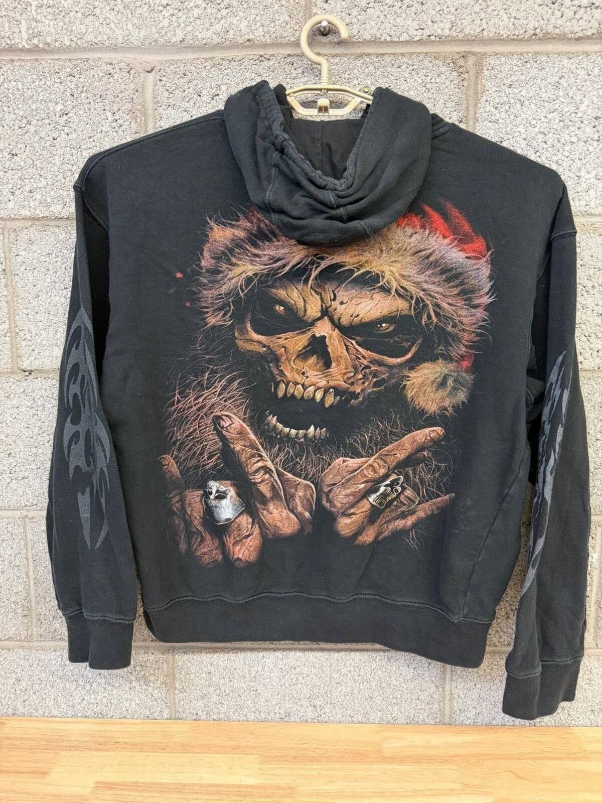 Other Spiral Direct Skull Santa Gothic Hoodie XXL Black Metal Size US XXL / EU 58 / 5 - 3 Thumbnail