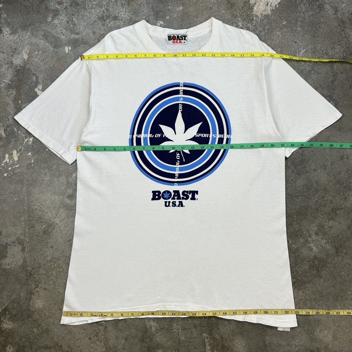 Vintage 1990s BOAST USA Weed T-Shirt Size US L / EU 52-54 / 3 - 9 Thumbnail