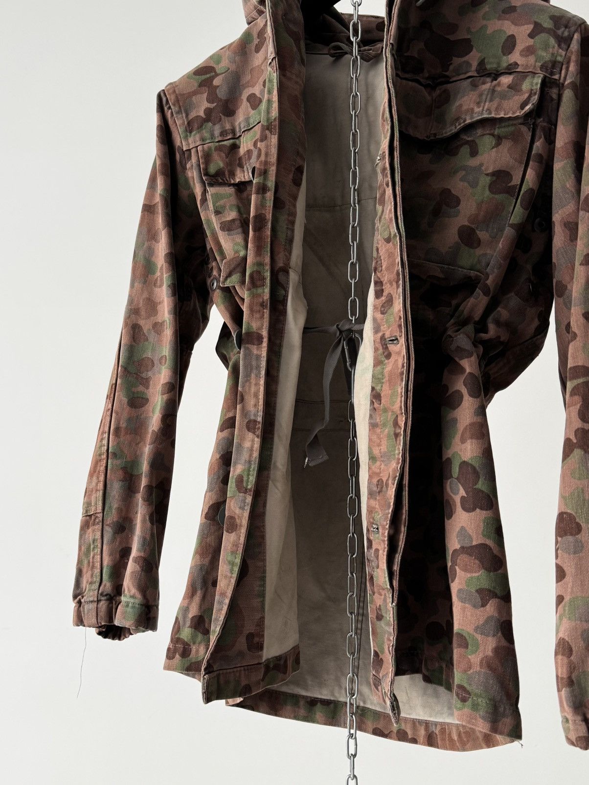 Vintage 1960s Vintage Austrian Army Pea Dot Camo Jacket Size US M / EU 48-50 / 2 - 7 Thumbnail