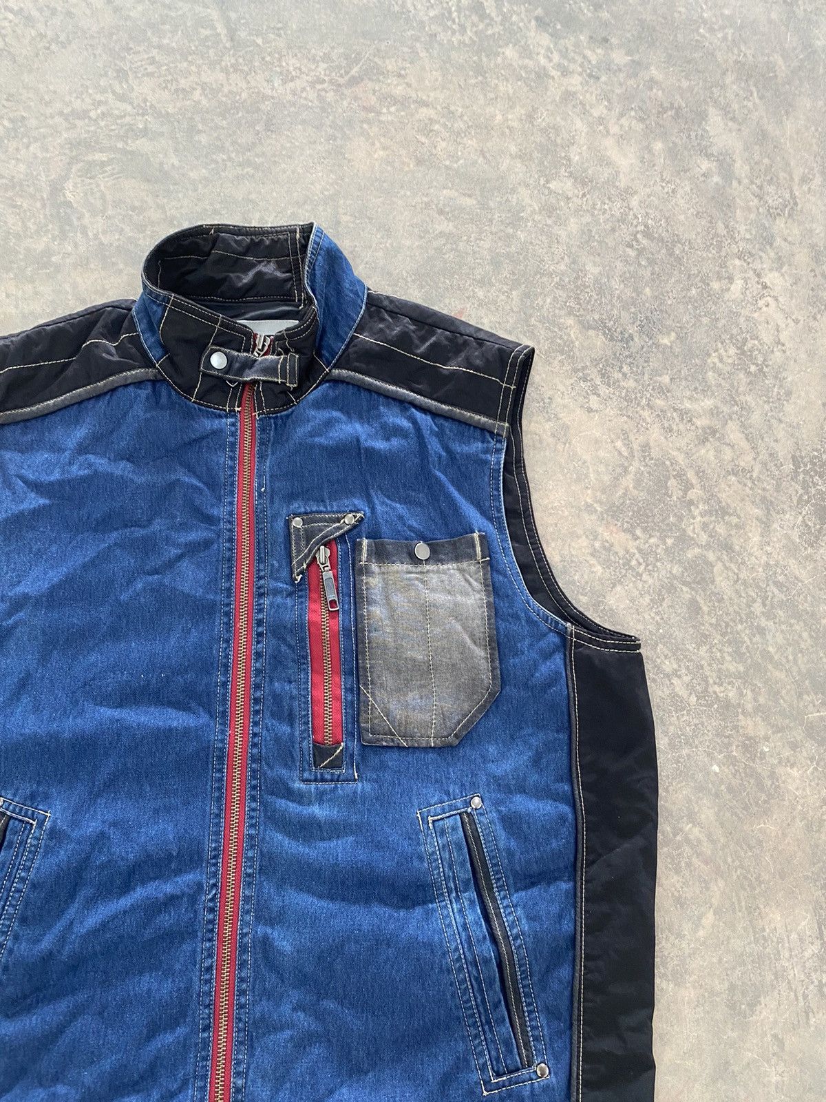 Japanese Brand × Vintage DENIM VEST LIKE KAPITAL BY FIDATO JAPAN Size US M / EU 48-50 / 2 - 3 Thumbnail