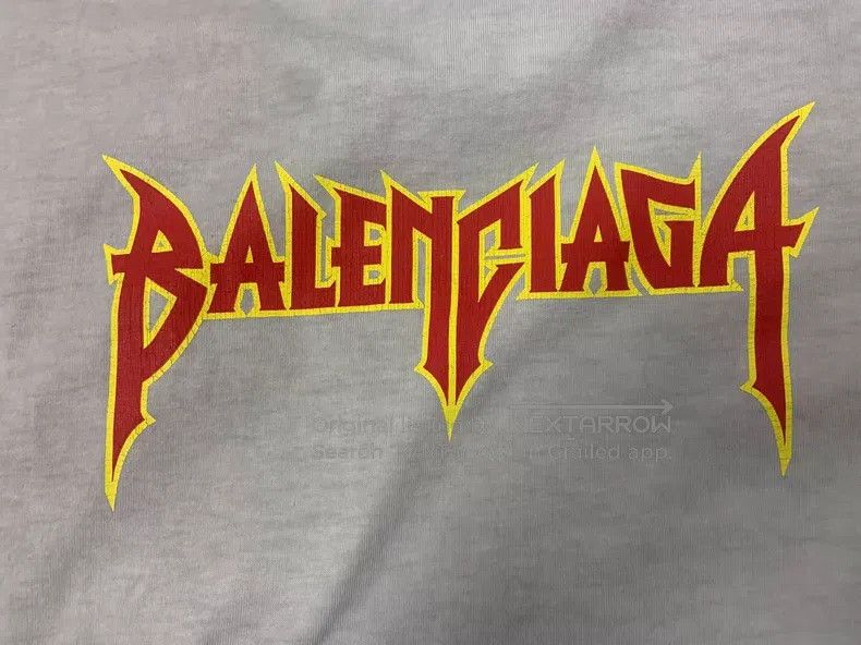 Balenciaga Balenciaga Lightning Letter Pattern Print Round Neck Short Size US S / EU 44-46 / 1 - 3 Thumbnail