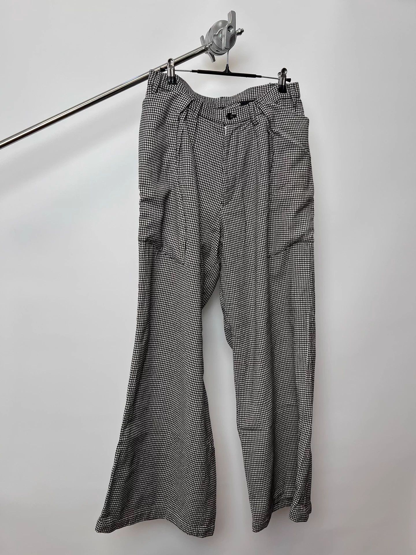 Sulvam Sulvam 20aw houndstooth wool special cut pants Size US 32 / EU 48 - 2 Thumbnail