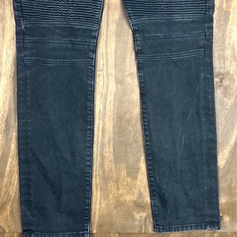 Express Express Mens Jeans Black Denim Rocco Slim Fit Skinny Leg Stretch 32x34 Size US 33 - 3 Thumbnail