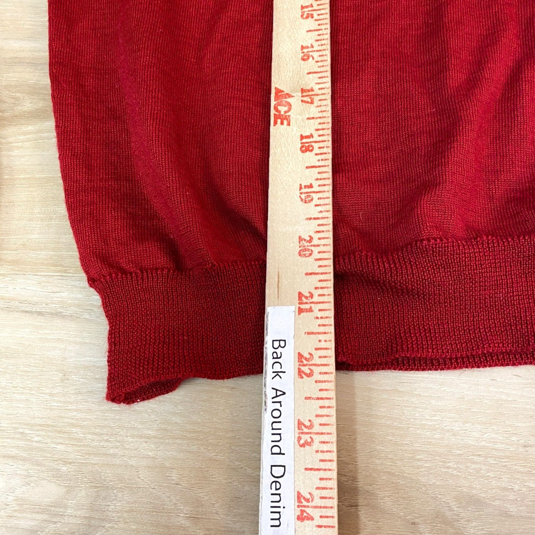 Bloomingdale's VINTAGE Bloomingdale's Turtleneck Sweater Mens M Red 100% Wool Knit Pullover Long Sleeve Woolen Ivy League Classic Fall Winter Men Size US M / EU 48-50 / 2 - 6 Thumbnail