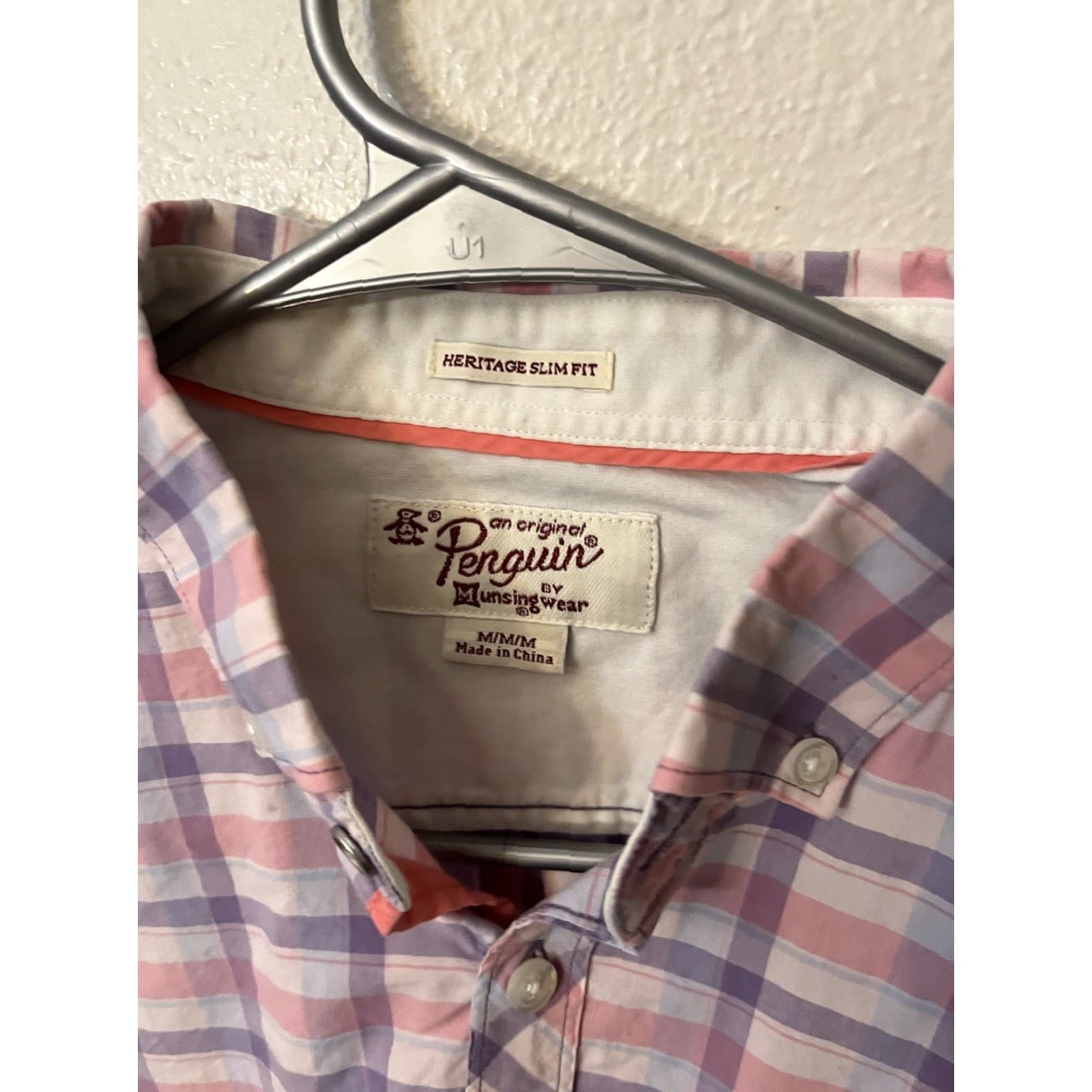 Original Penguin Original Penguin Heritage Slim Fit Multi Plaid Shirt Men’s Size M Long Sleeve Size US M / EU 48-50 / 2 - 2 Thumbnail