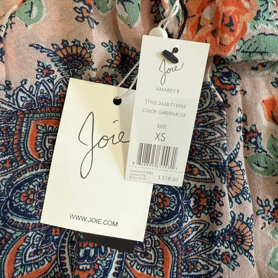 Joie Joie Amarey Silk Halter Top in Garden Rose, Size XS Size XS / US 0-2 / IT 36-38 - 3 Thumbnail