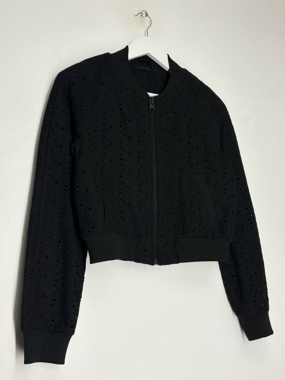 Allsaints All Saints Baine Wool Bomber Jacket Women’s Size S / US 4 / IT 40 - 4 Thumbnail