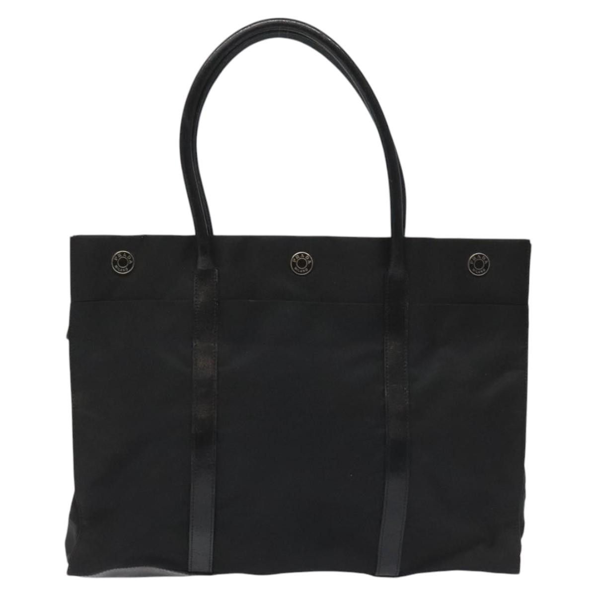 Prada Tessuto Black Synthetic Tote Bag (Pre-Owned) Size ONE SIZE - 1 Thumbnail