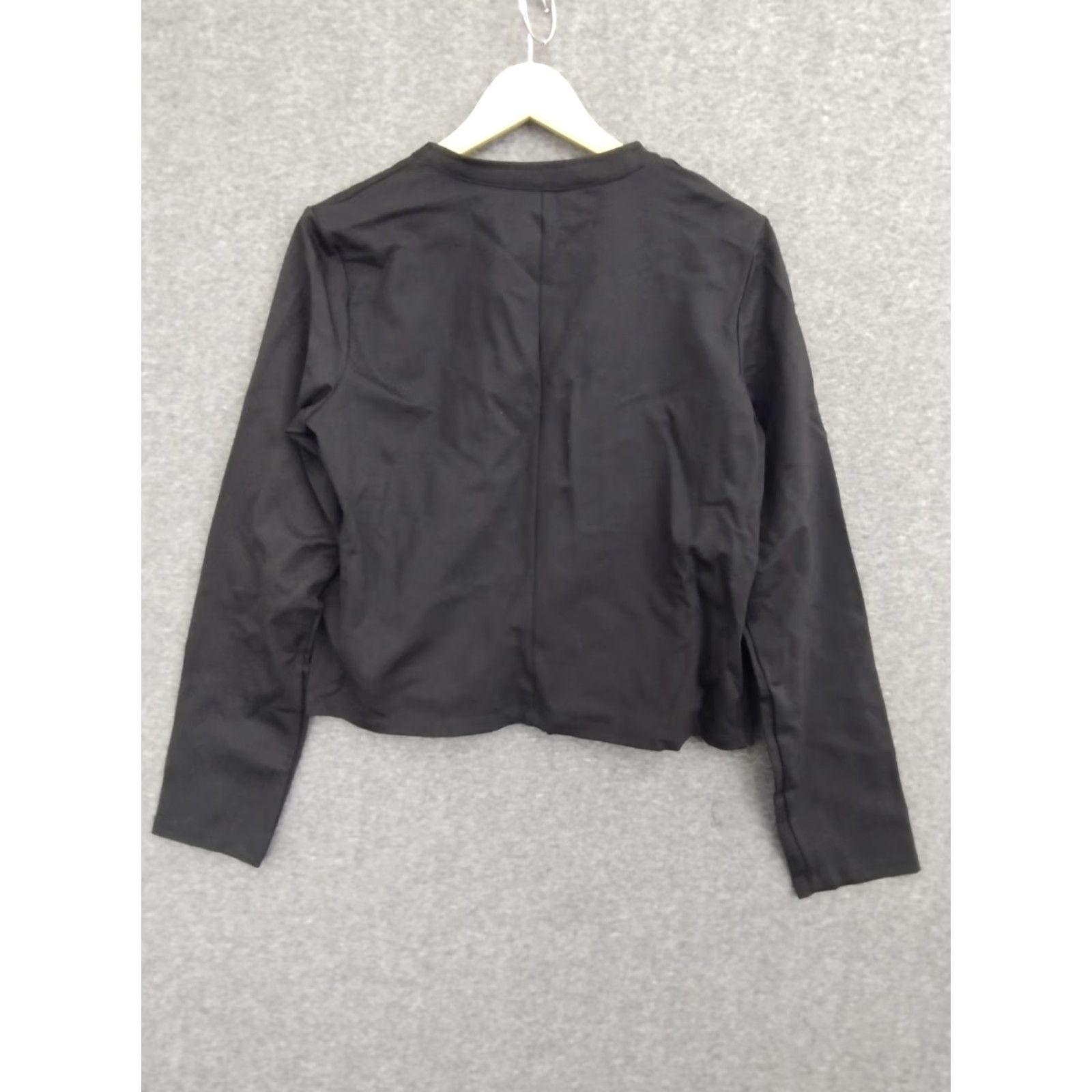 Guess GUESS Blazer Shirt Black Open Front Cropped XL Women's Blazer Bohemian Short Jacket Casual Formal Office Workwear 90s? Size XL / US 12-14 / IT 48-50 - 2 Thumbnail