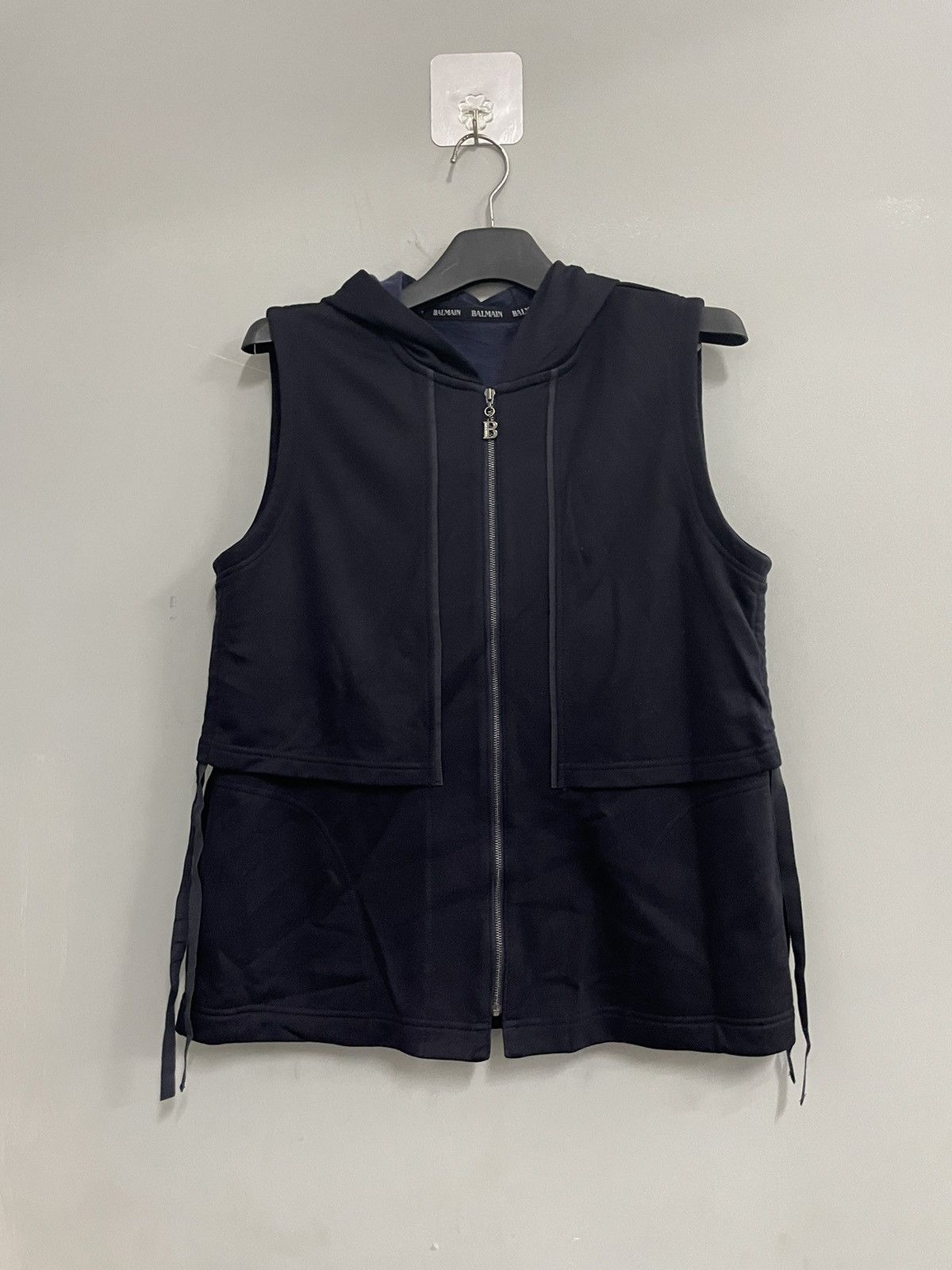 Balmain BALMAIN Paris Vest Hoodie Sweater Size US S / EU 44-46 / 1 - 1 Thumbnail