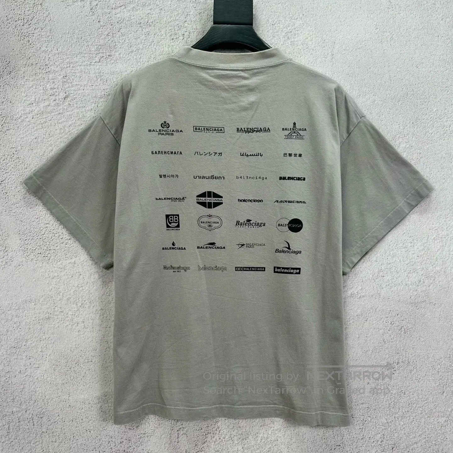 Balenciaga Balenciaga size1 Double-sided multi-logo set with water-was Size US S / EU 44-46 / 1 - 2 Thumbnail
