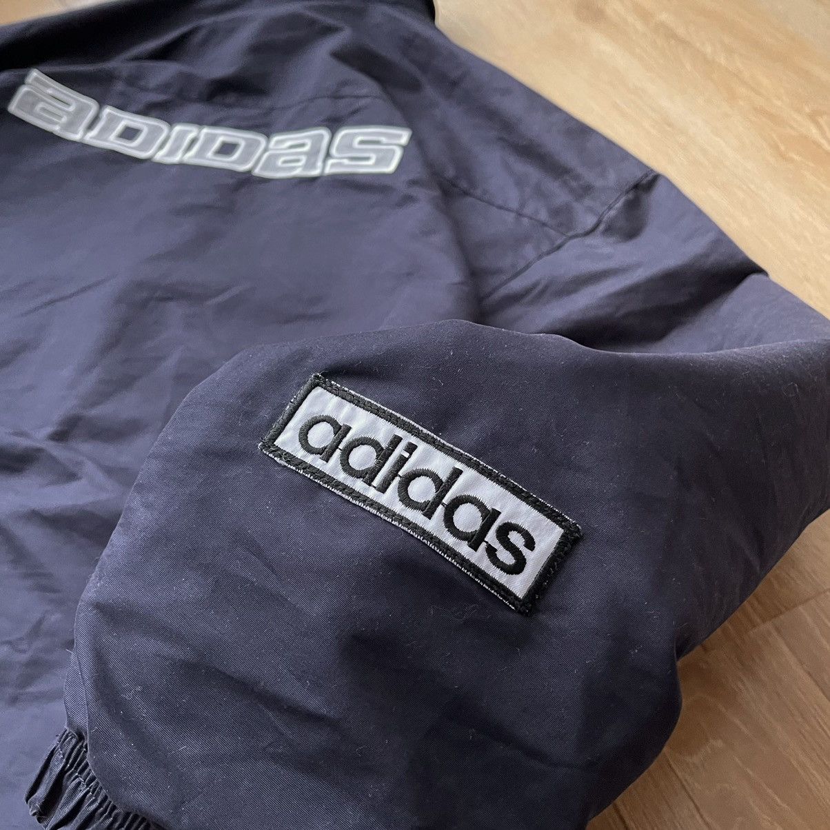 Adidas 90s Vintage Adidas Logo Oversized Coach Bomber Jacket Size US XL / EU 56 / 4 - 5 Thumbnail