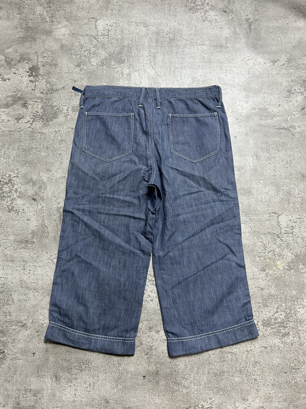 45rpm 2000s 45RPM Linen Blue Short Pants Size US 29 - 7 Thumbnail
