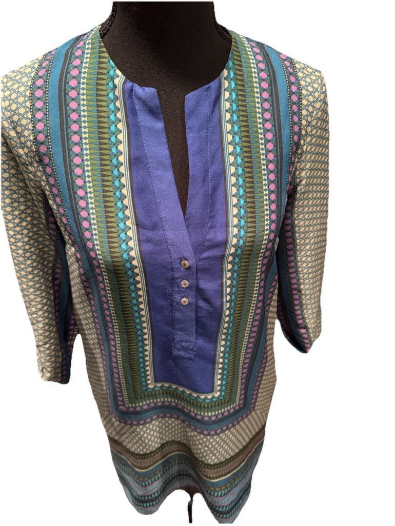 Zara Zara Moroccan Print Tunic Dress Size XS / US 0-2 / IT 36-38 - 4 Thumbnail