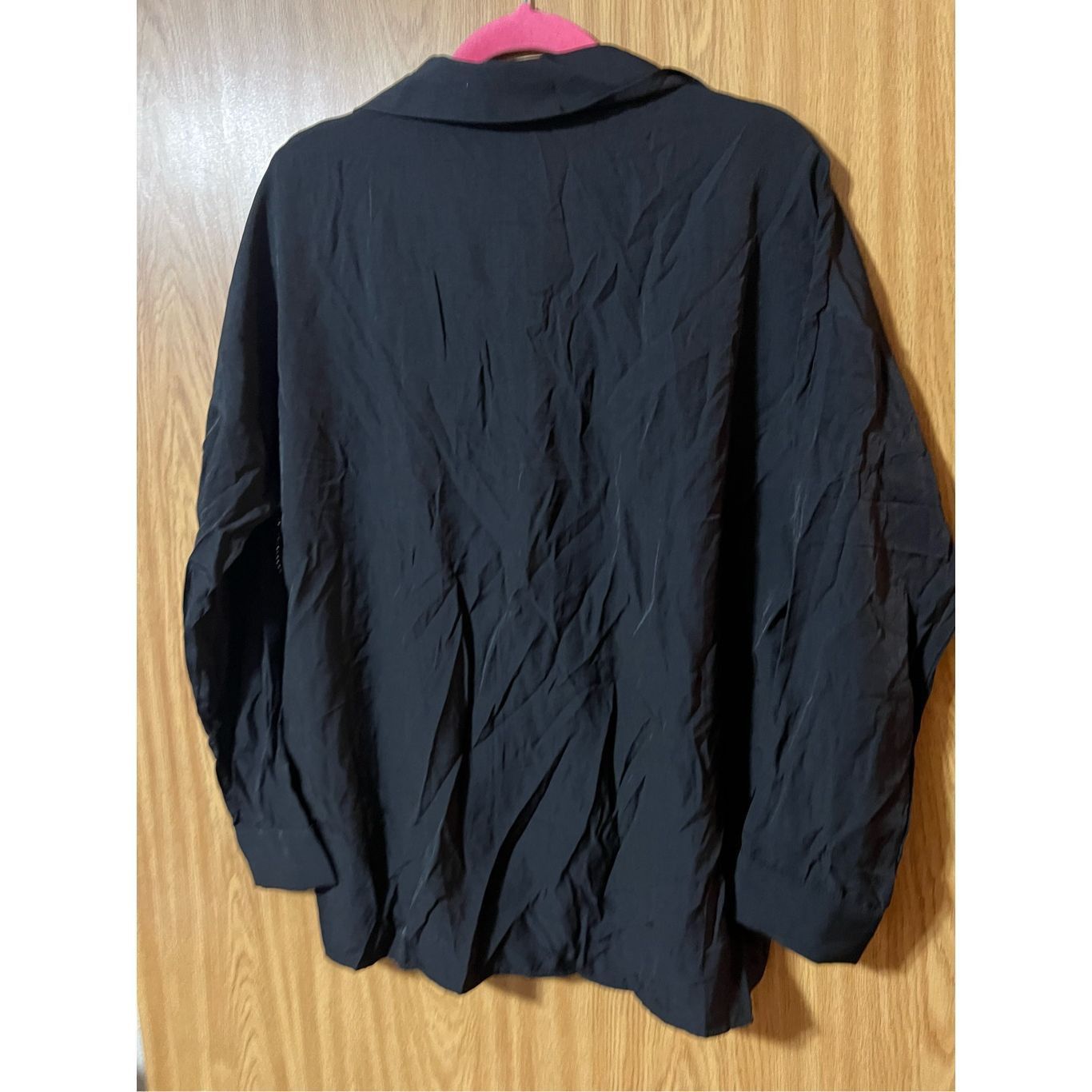 Other Woman’s Black Button Up Top With Rhinestone Fringe Woman’s S Size L / US 10 / IT 46 - 10 Thumbnail
