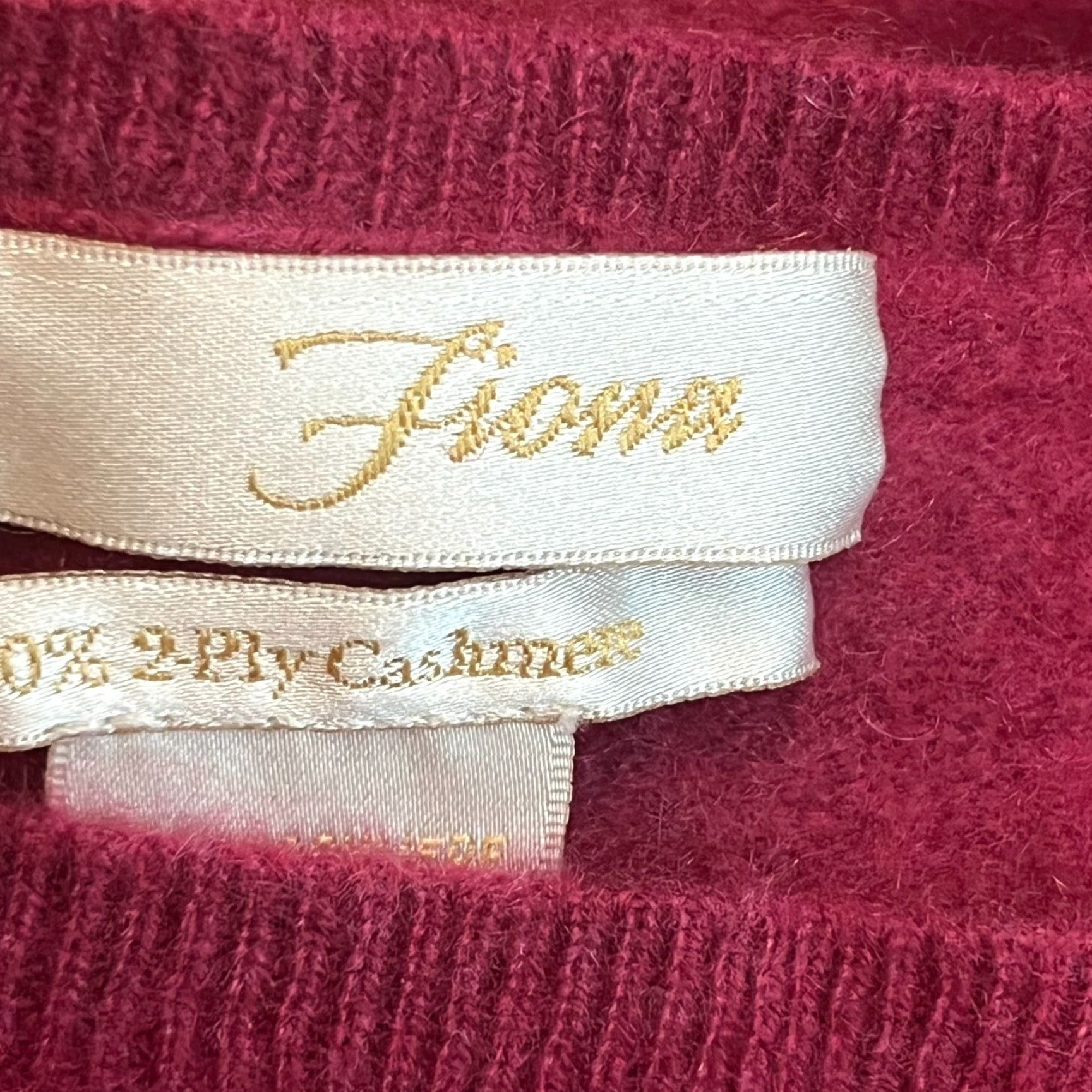 Vintage VINTAGE Fiona 100% Cashmere Pullover Sweater Womens Jr Size M Red Size M / US 6-8 / IT 42-44 - 4 Thumbnail
