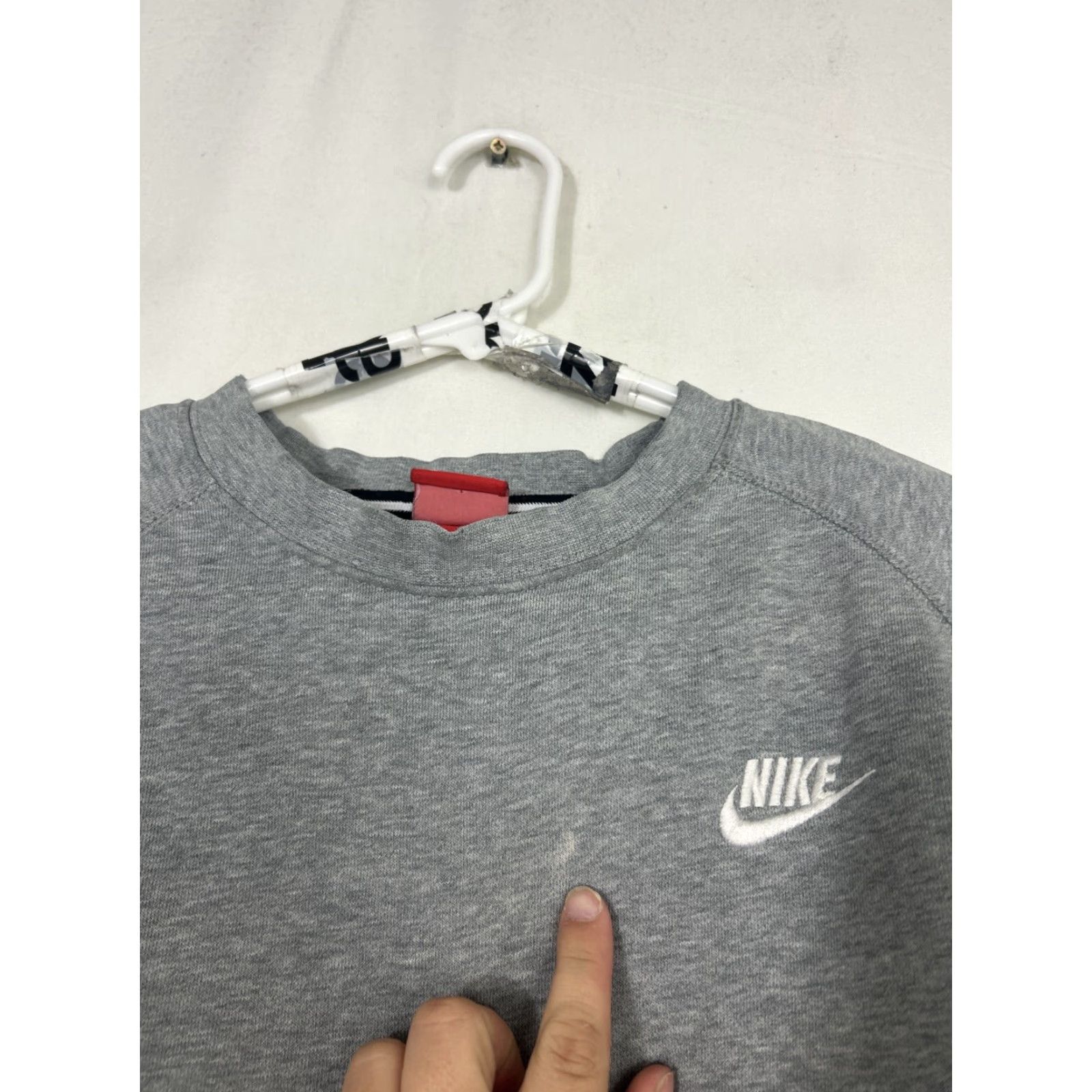 Nike **Nike AW77 Fleece Crew Mens Gray Collared Pullover** User: Nike AW77 Fleece Crew Mens Gray Collared Pullover Size US M / EU 48-50 / 2 - 3 Thumbnail