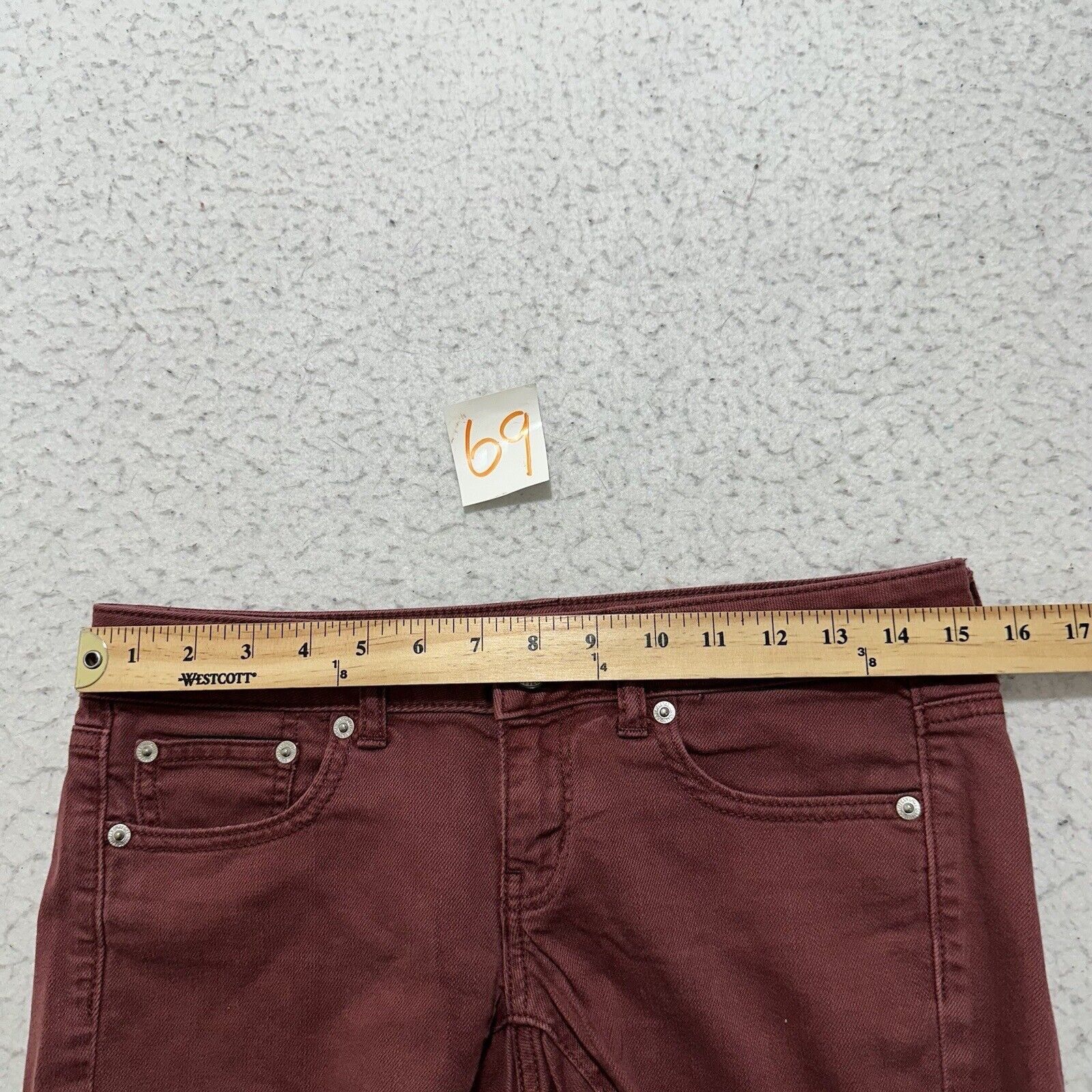American Eagle Outfitters American Eagle 2 Burgundy Dark Red Denim Shorts 4" Inseam Size 26" / US 2 / IT 38 - 9 Thumbnail