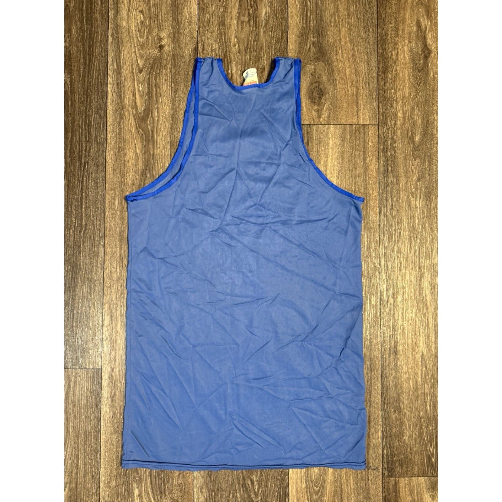 Vintage VINTAGE Empire State Games New York Blue Nylon Athletic Tank Top Shirt 1983 Empire Sporting Goods S/M Blue 1980s Womens/Mens? Size US S / EU 44-46 / 1 - 5 Thumbnail