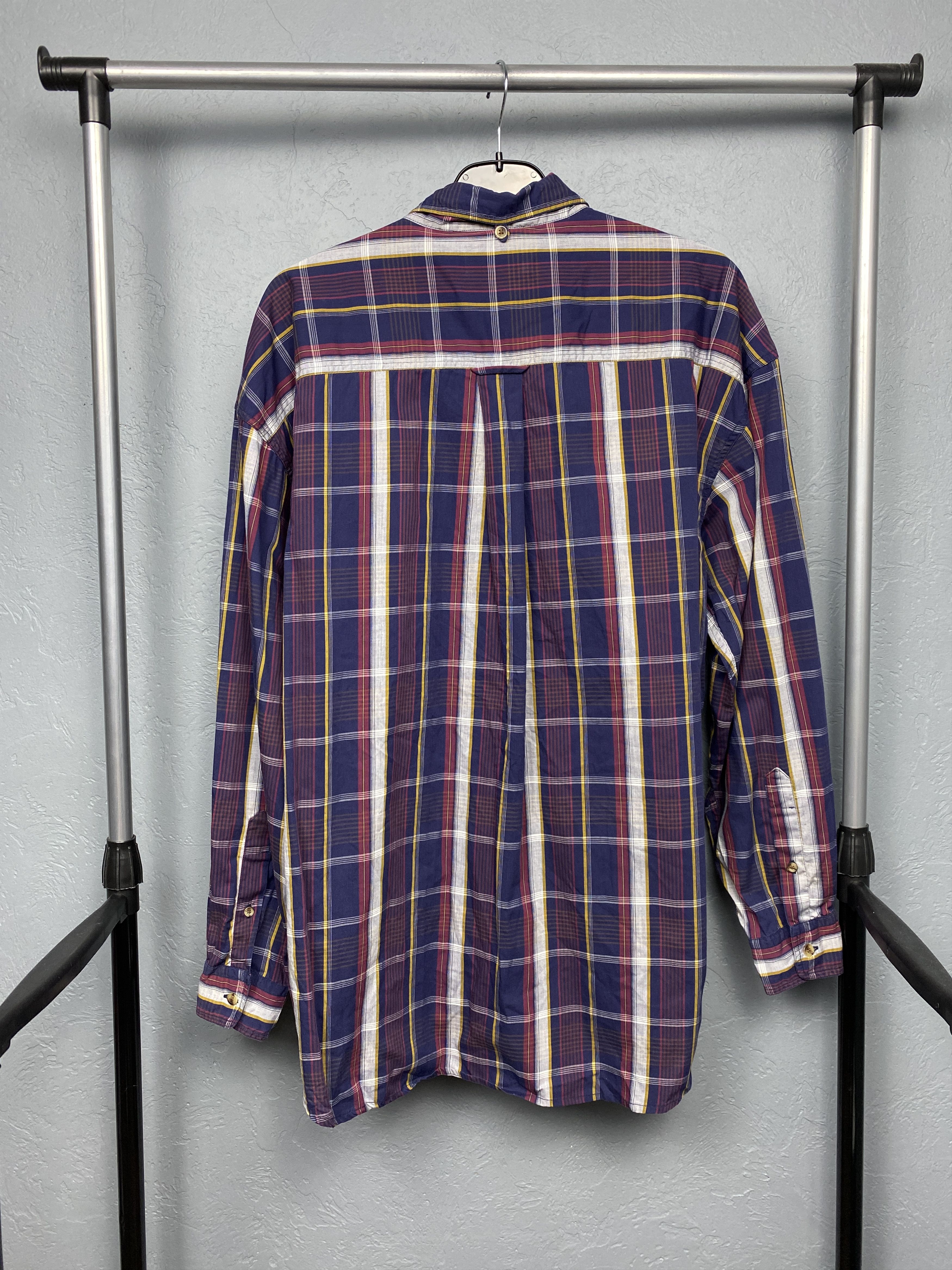 Fred Perry Fred Perry 90s Vintage Mens Long Sleeve Plaid Shirt Size US L / EU 52-54 / 3 - 6 Thumbnail